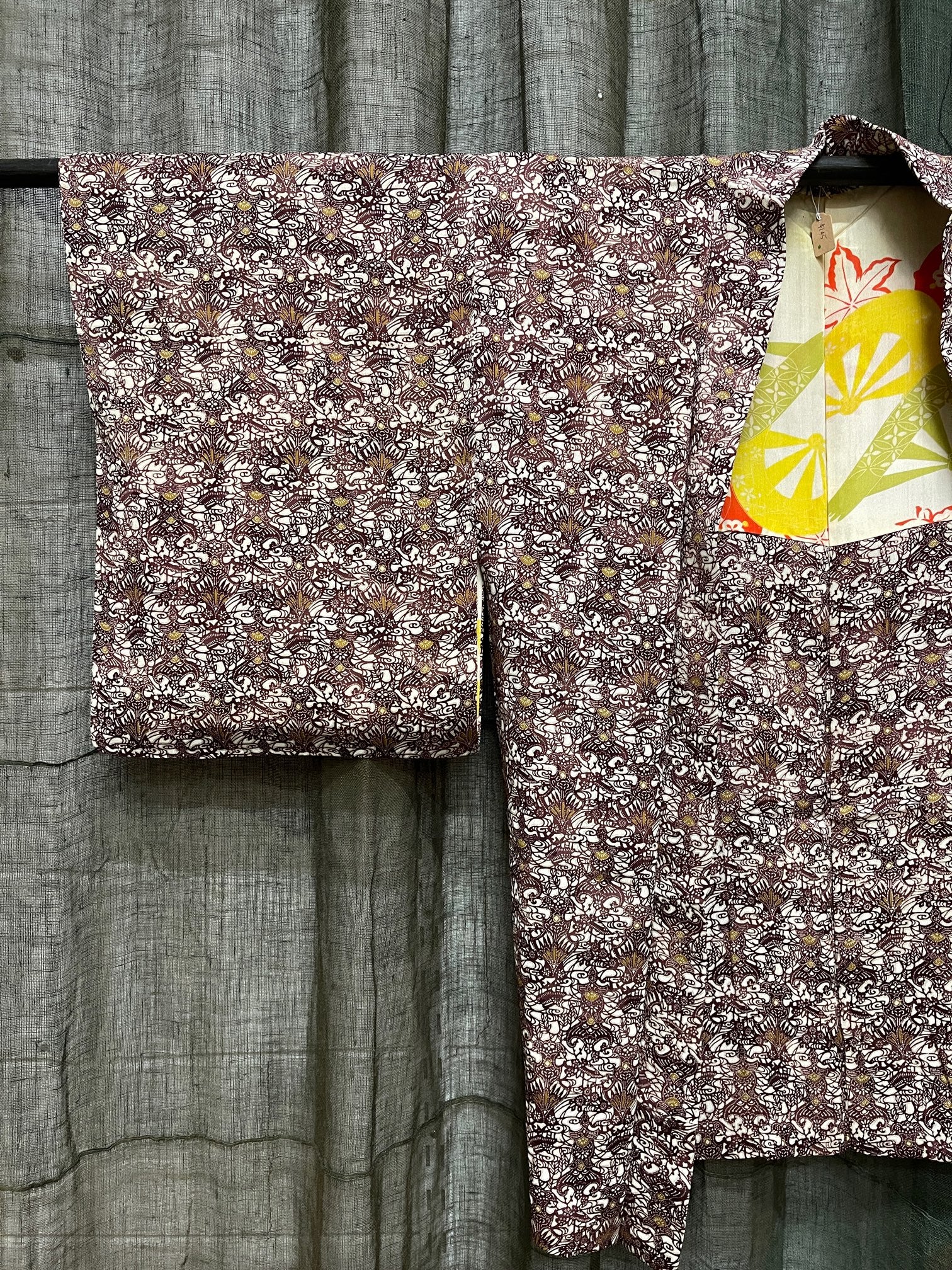 Japanese Haori-Kimono Jacket - Soft Drape Purple Silk