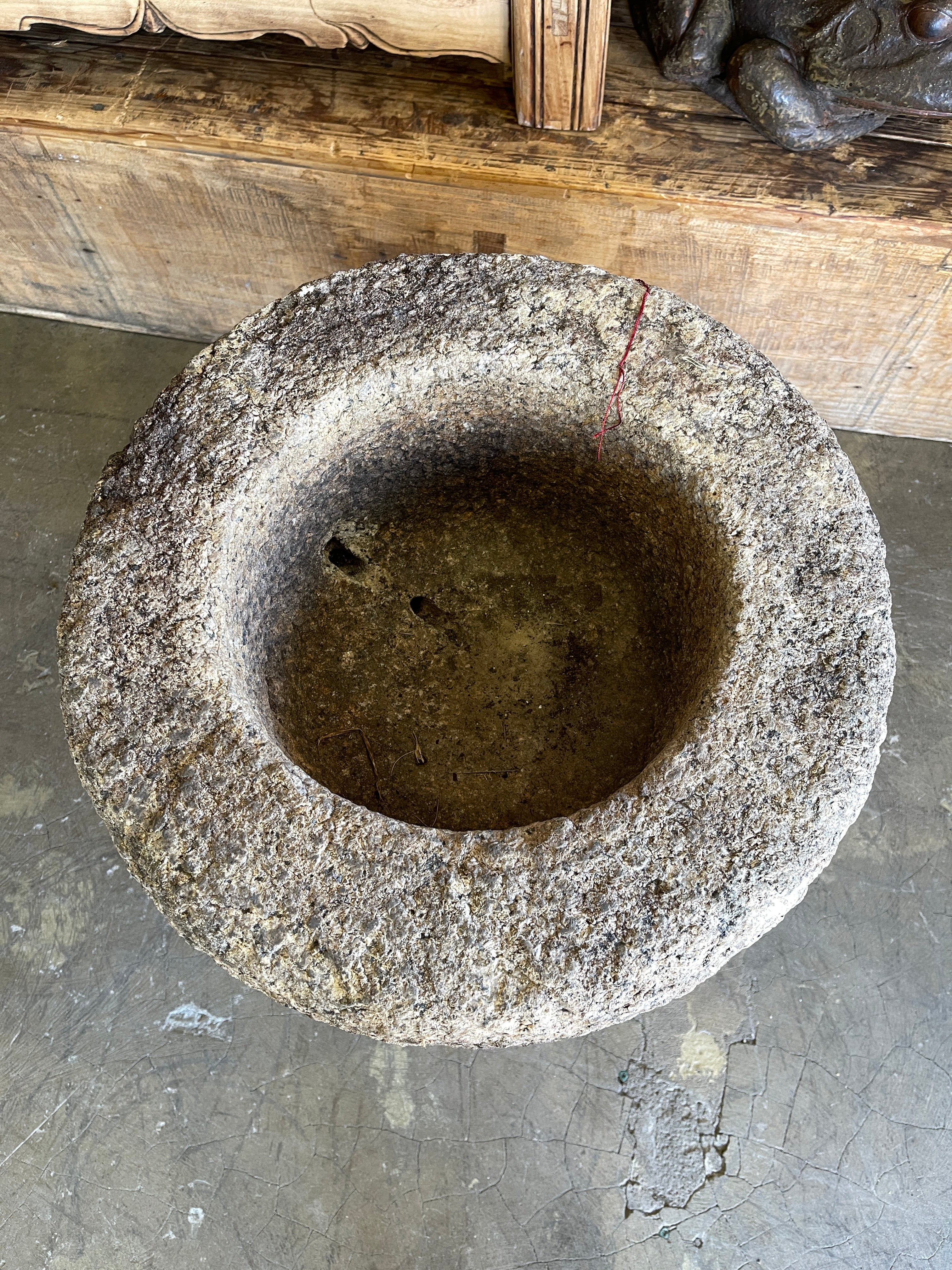 Japanese Chozubachi, Stone Water Basin - Granite | Meiji