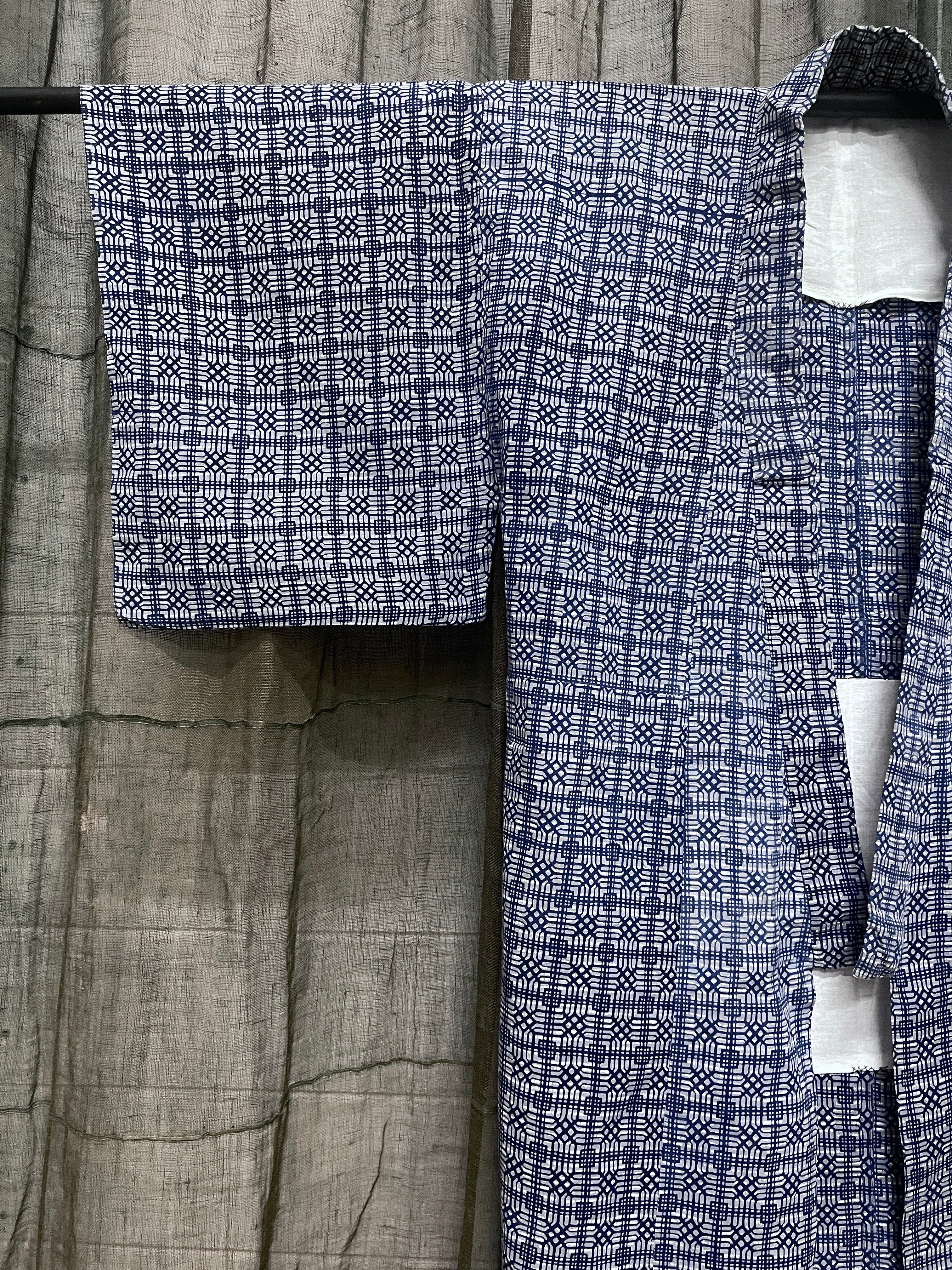 Vintage Yukata, Japanese Cotton Kimono