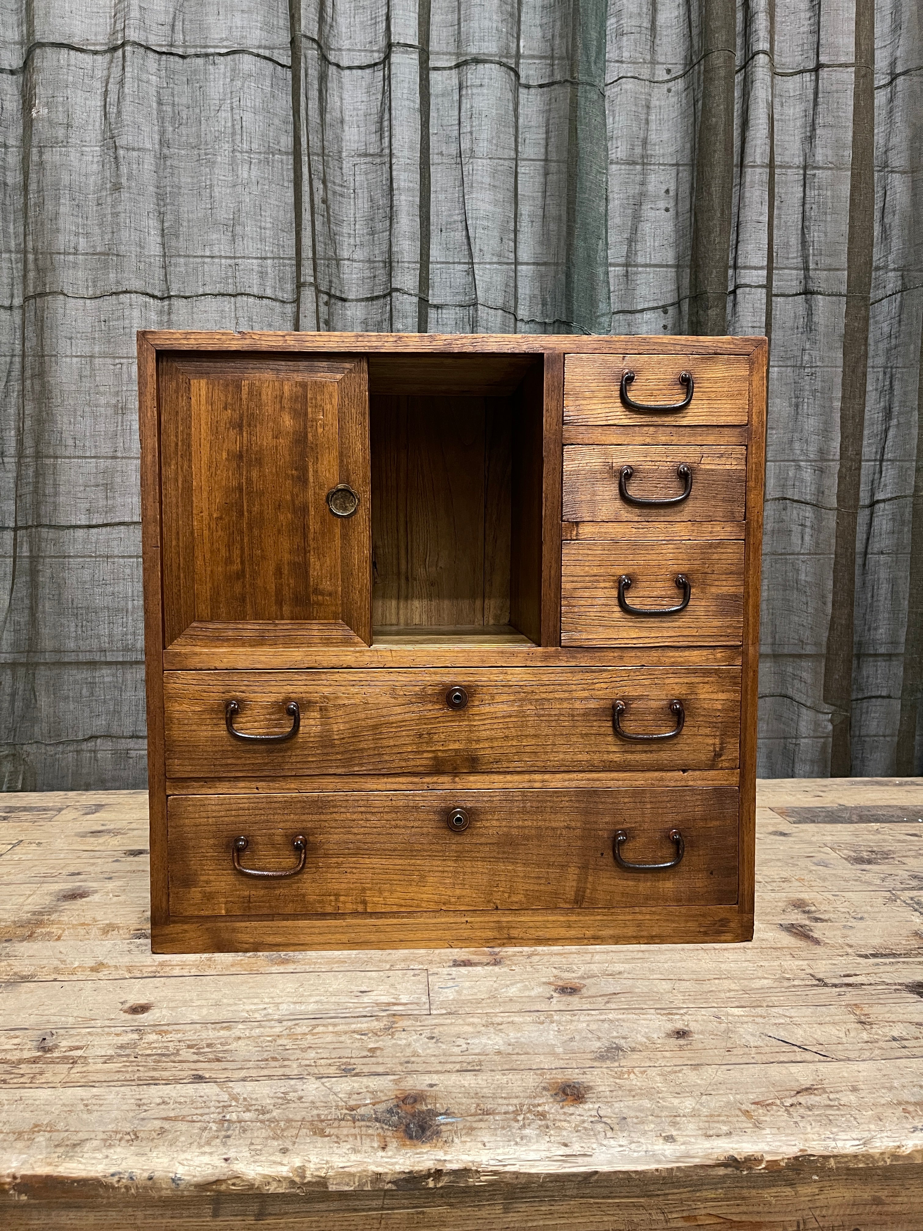 Ko Dansu, Japanese Side Cabinet - Paulownia | Taisho