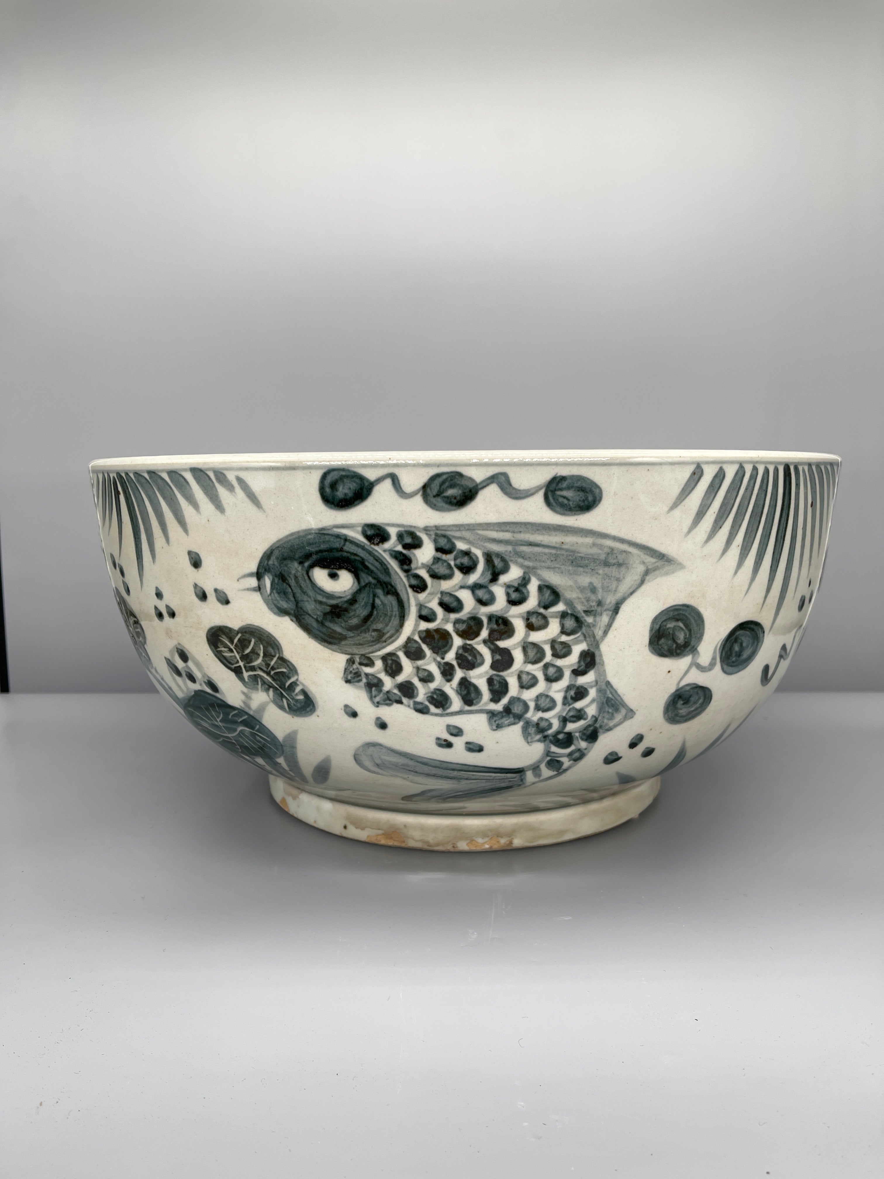 Large Chinese Hand Painted Porcelain Bowl