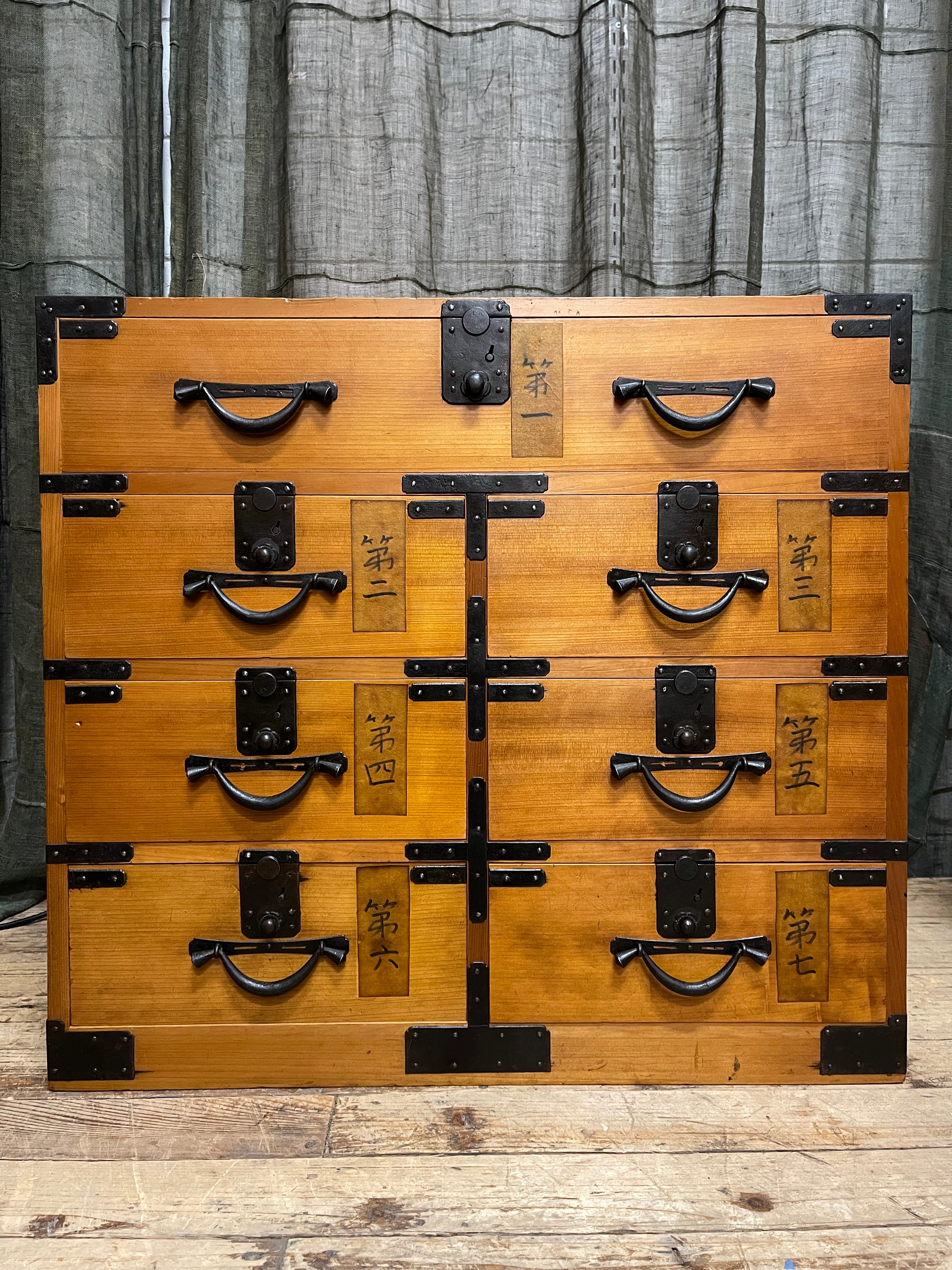 Japanese Storage Cabinet - Cypress | Taisho