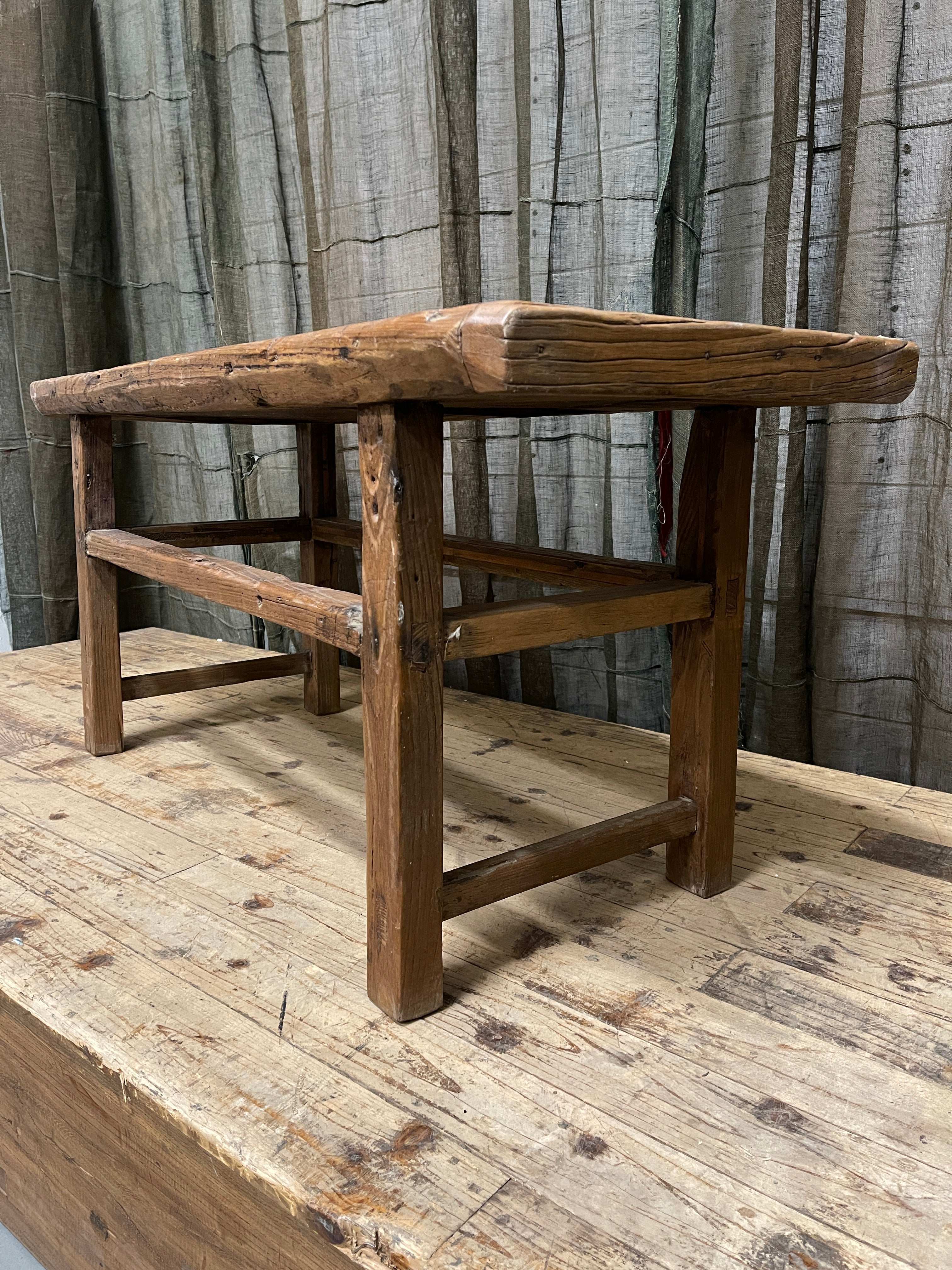 Vintage Chinese Bench, Recycle Elm