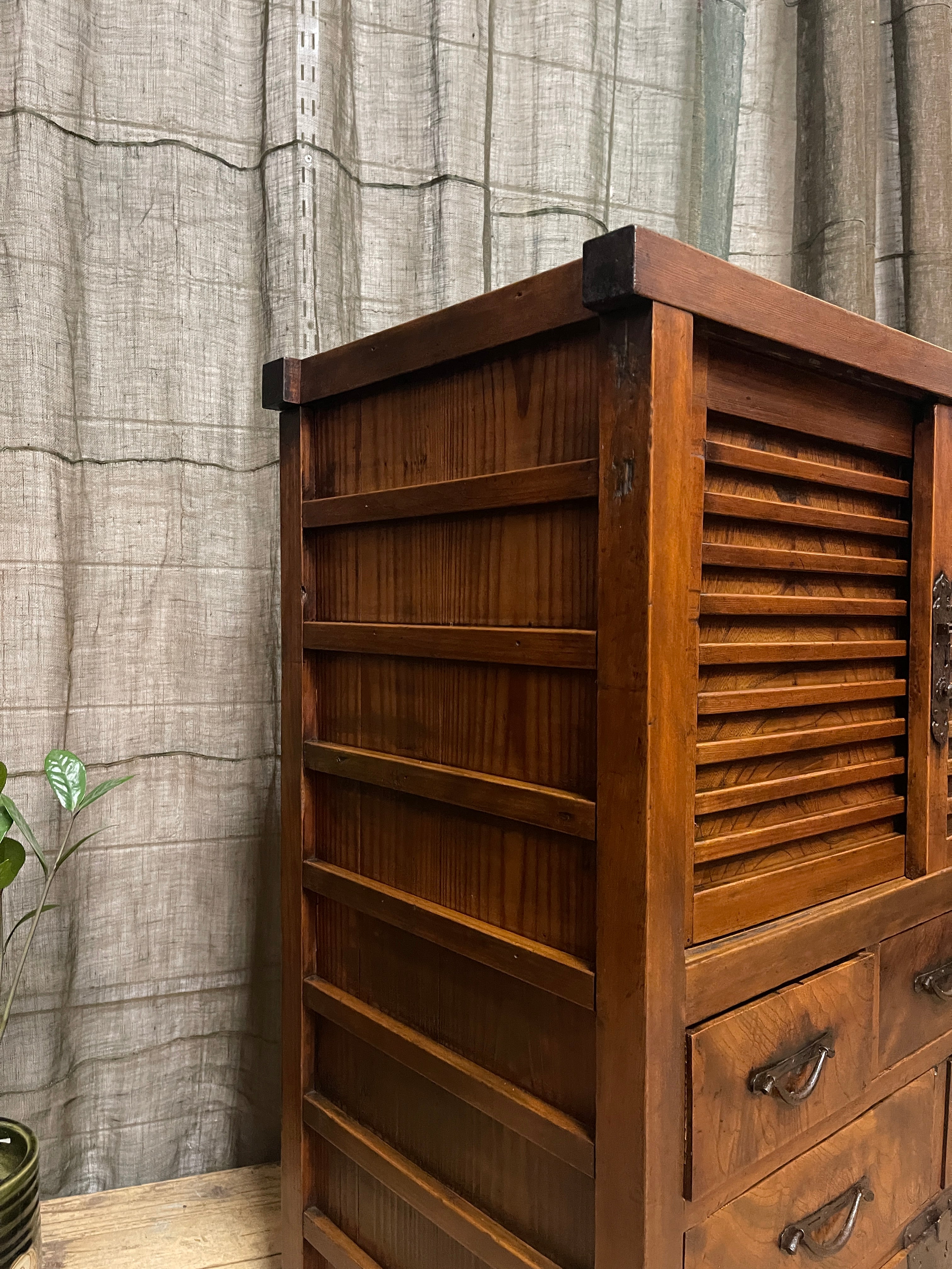 Japanese Storage Cabinet - Cypress, Elm & Cedar | Meiji