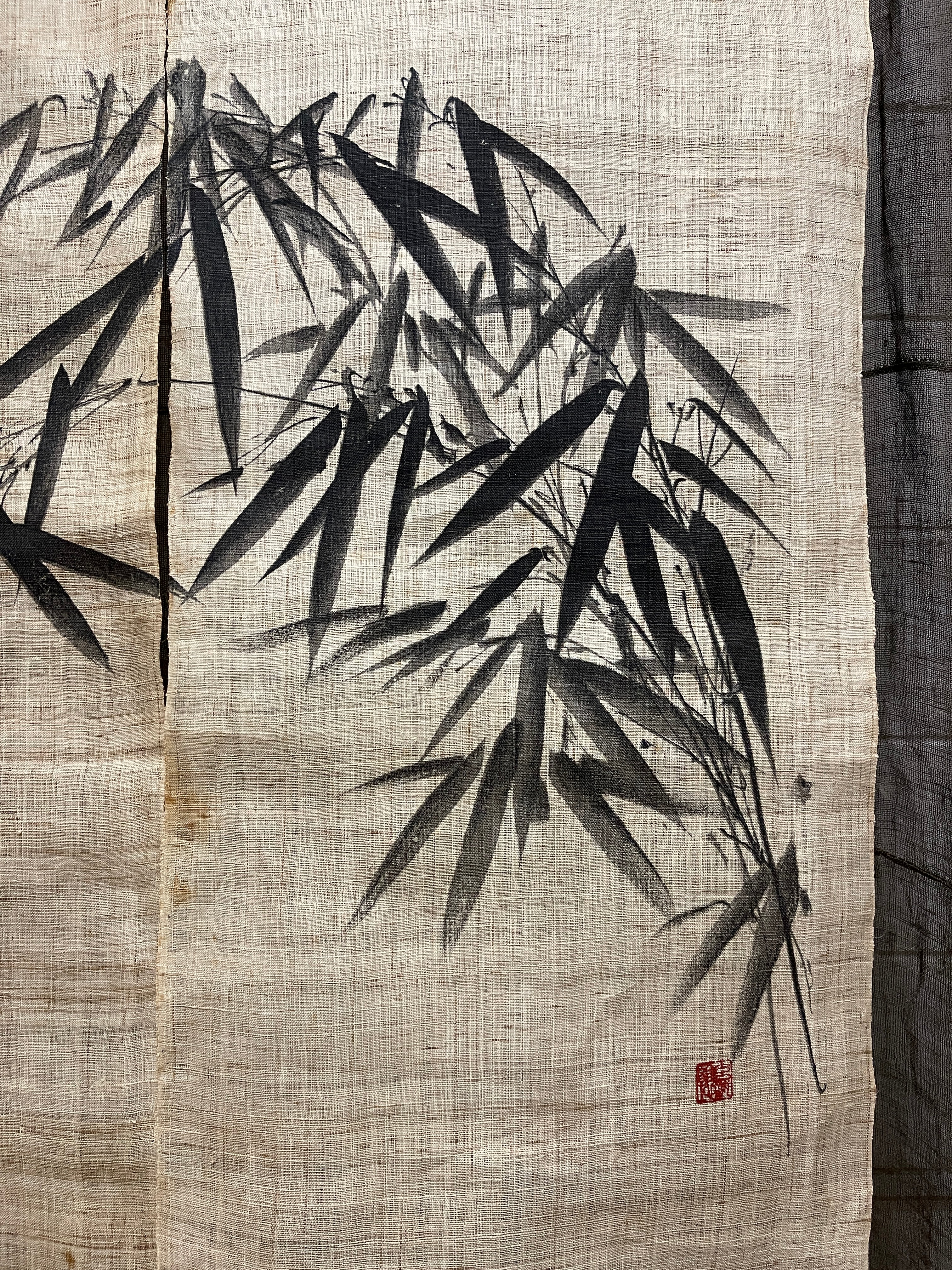 Vintage Japanese Hemp Noren