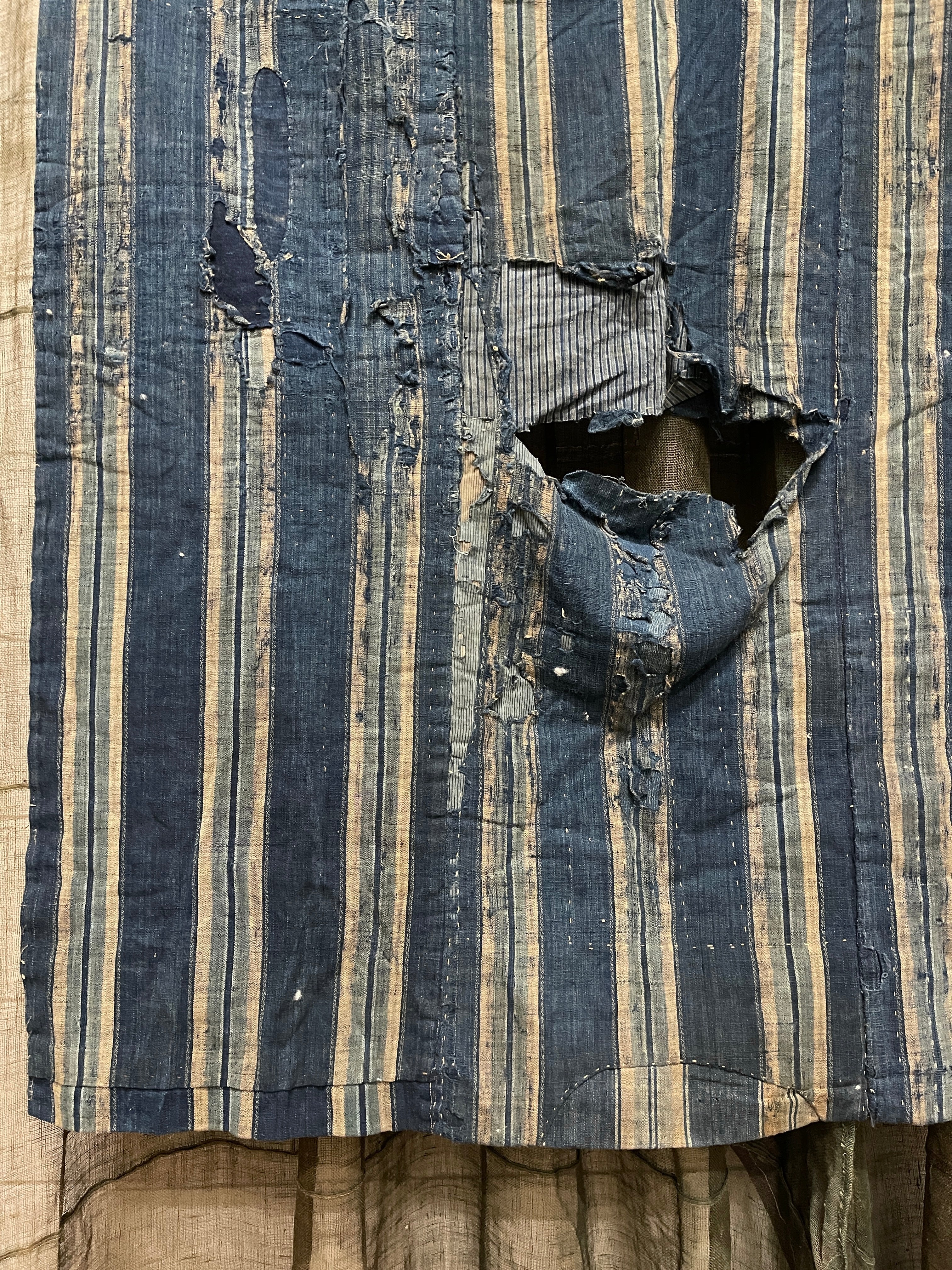 Antique Japanese Indigo Boro Textile