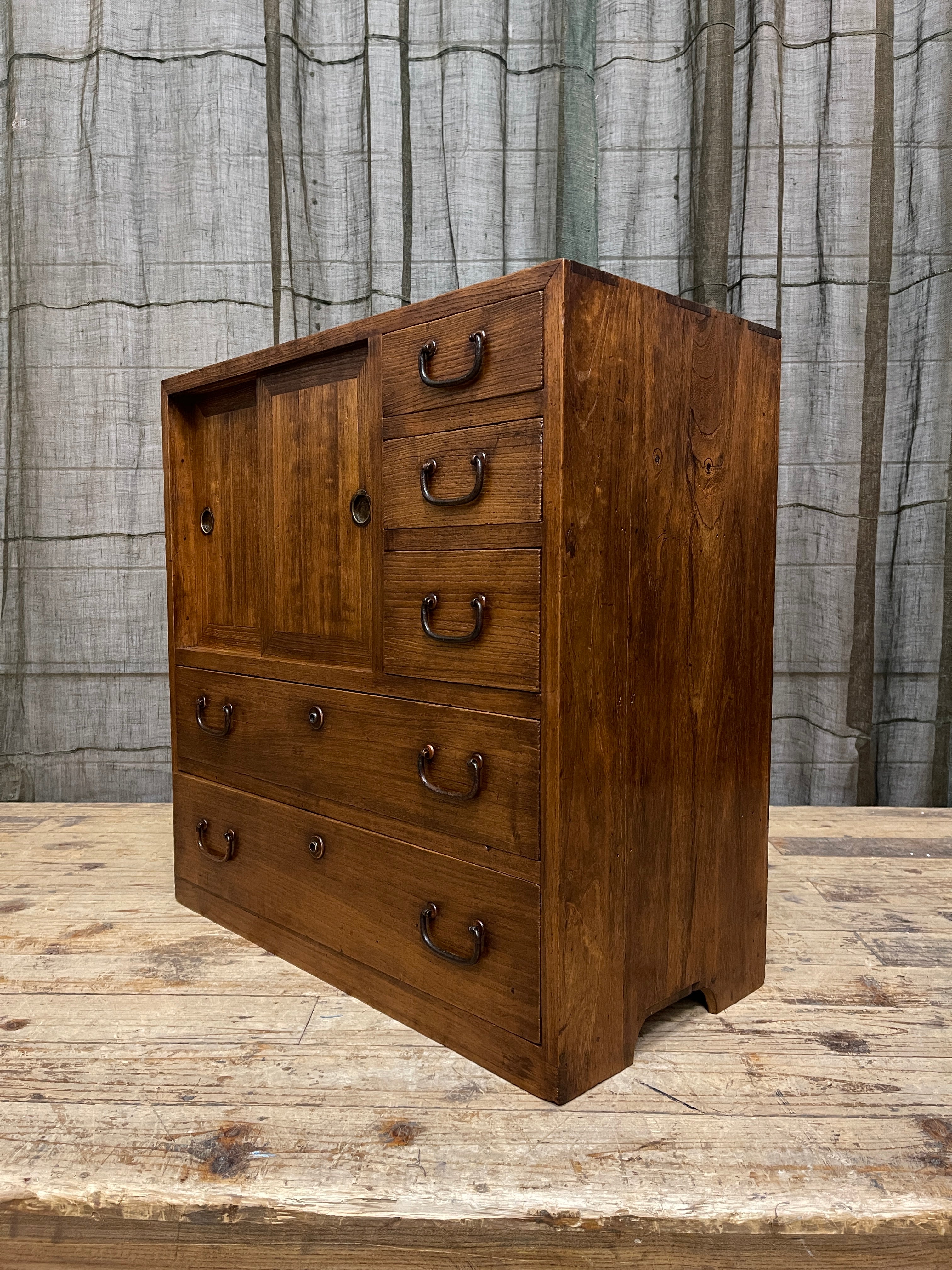 Ko Dansu, Japanese Side Cabinet - Paulownia | Taisho