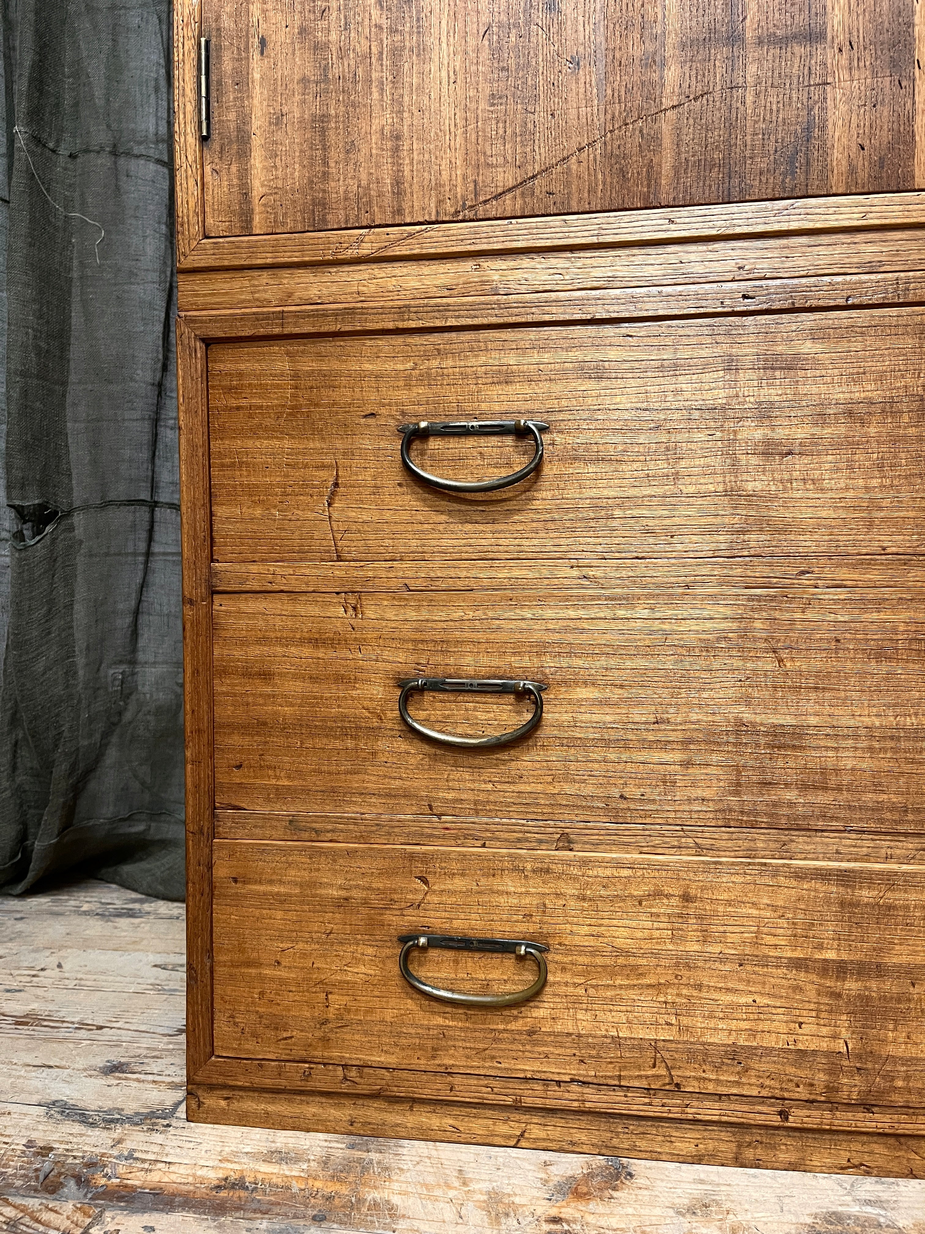Vintage Japanese Two-Piece Kimono Chest of Drawers - Paulownia | Showa