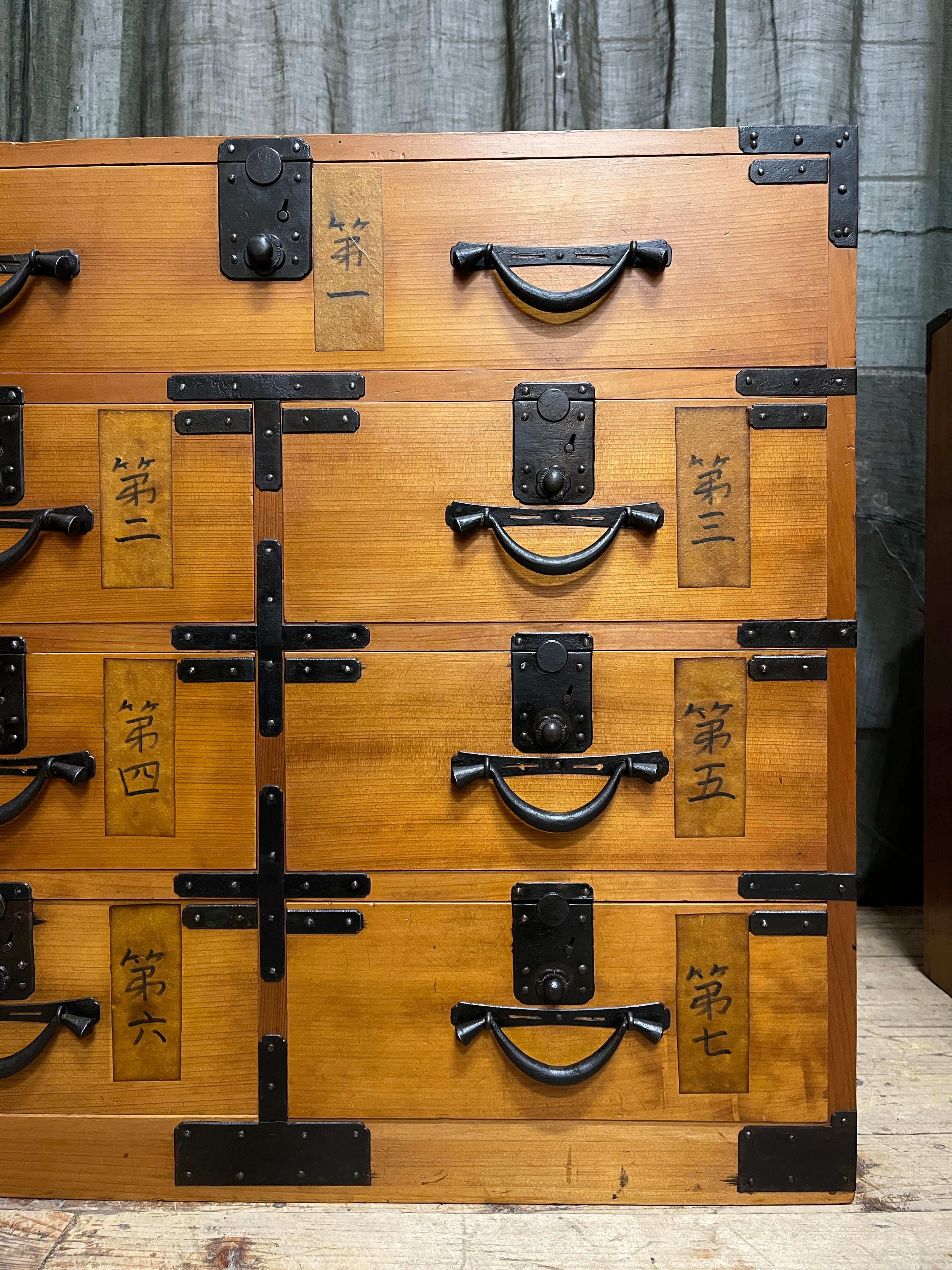 Japanese Storage Cabinet - Cypress | Taisho