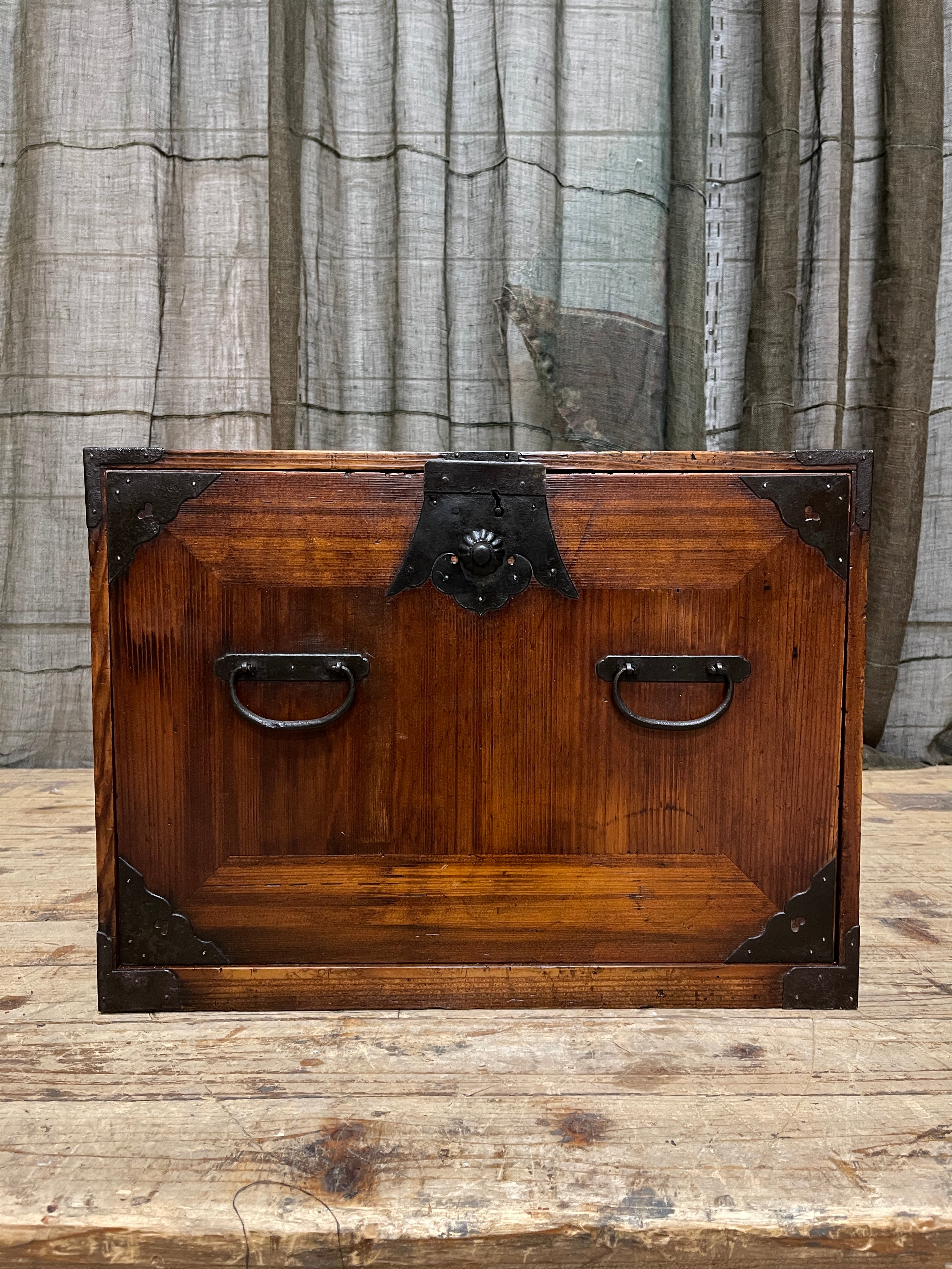 Japanese Small Document Chest - Cypress | Meiji