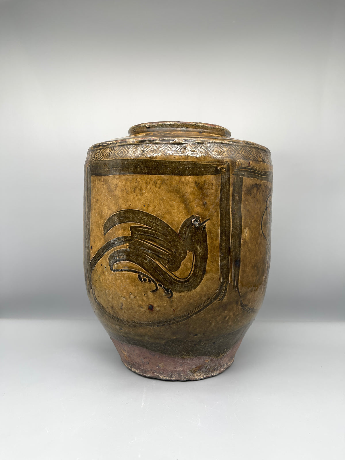 Vintage Chinese Pottery storage Jar