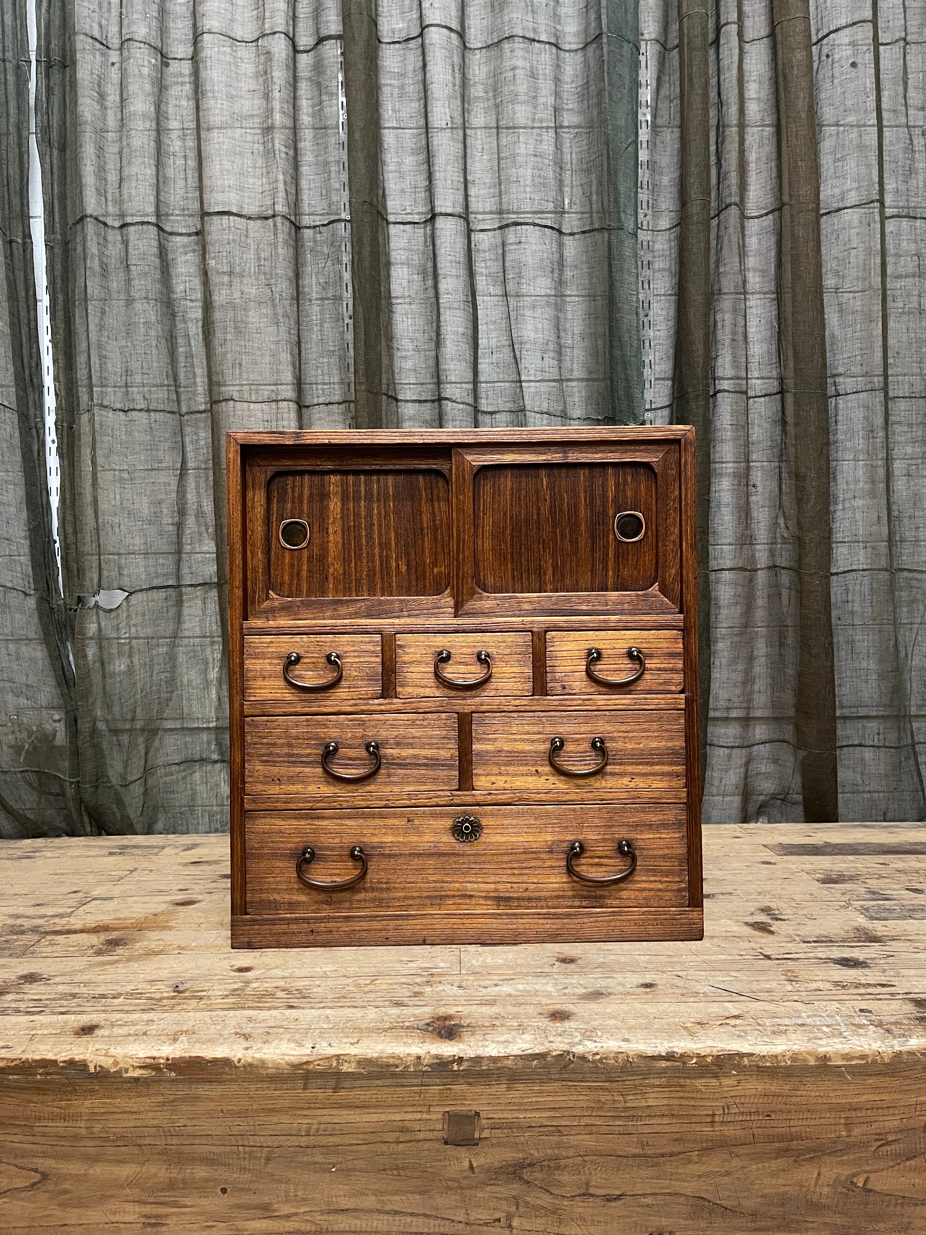 Ko Dansu, Japanese Side Cabinet - Cedar & Paulownia | Taisho