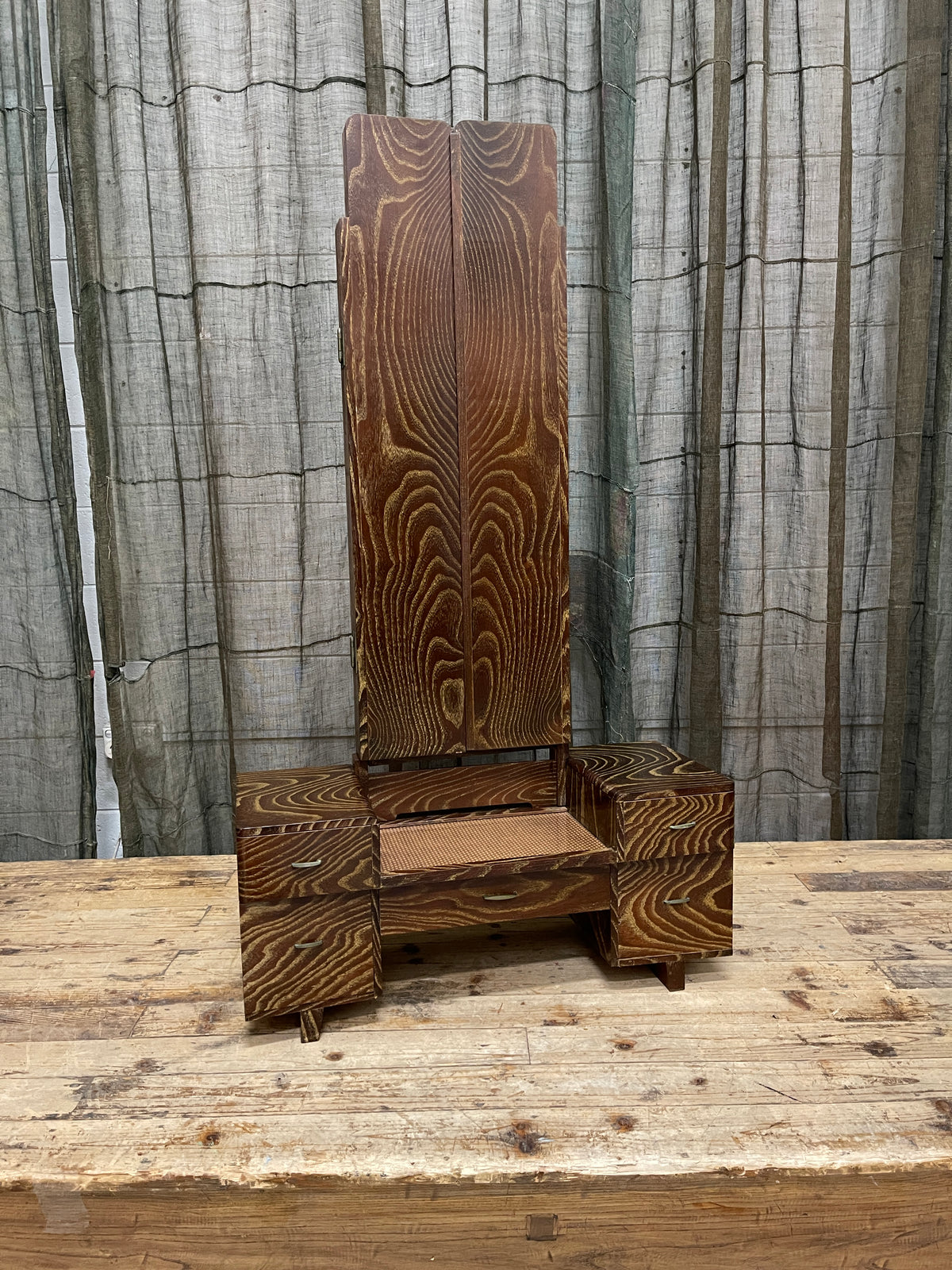 Japanese Mirror Chest Kyo Dai | Showa