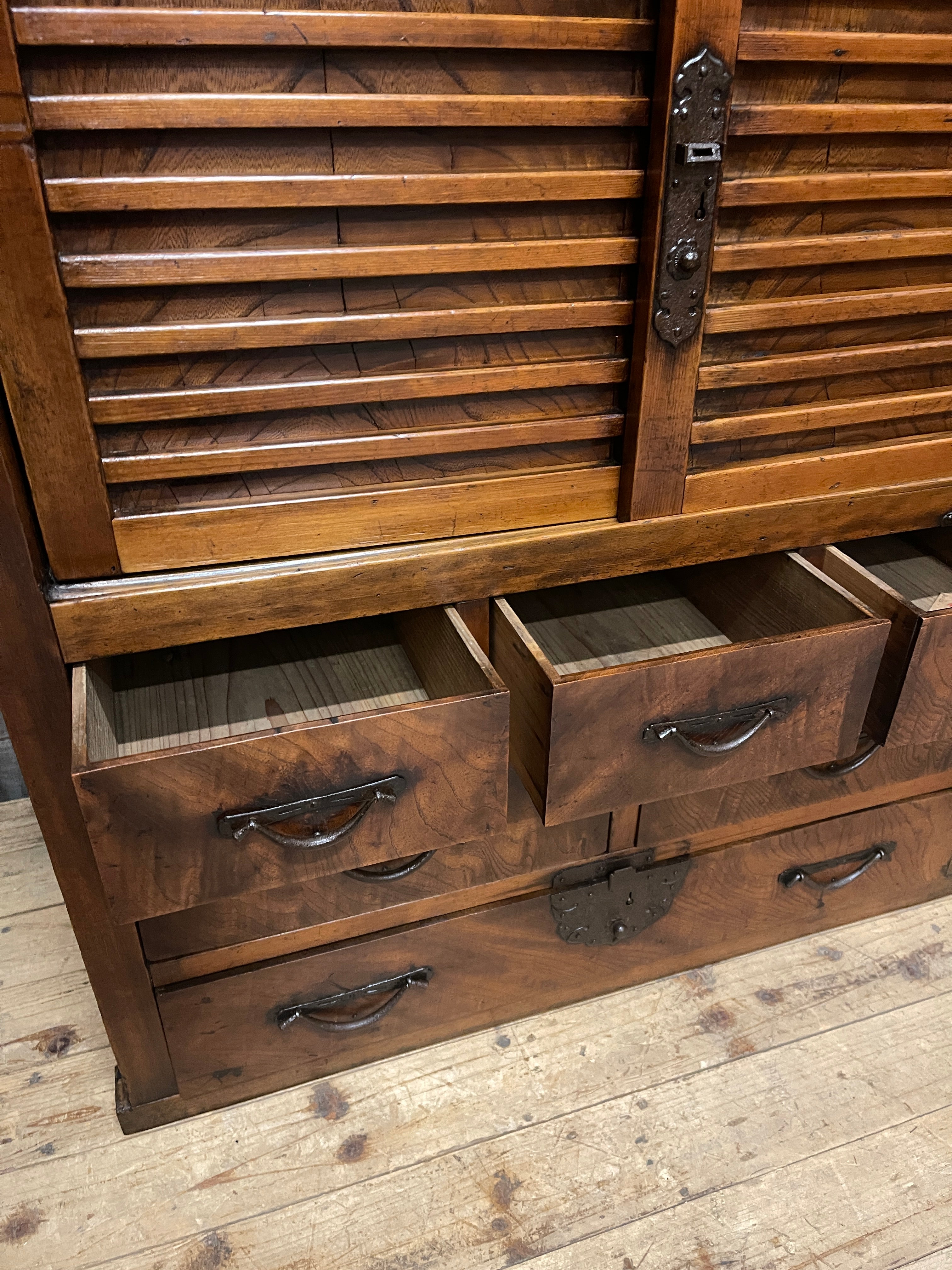 Japanese Storage Cabinet - Cypress, Elm & Cedar | Meiji