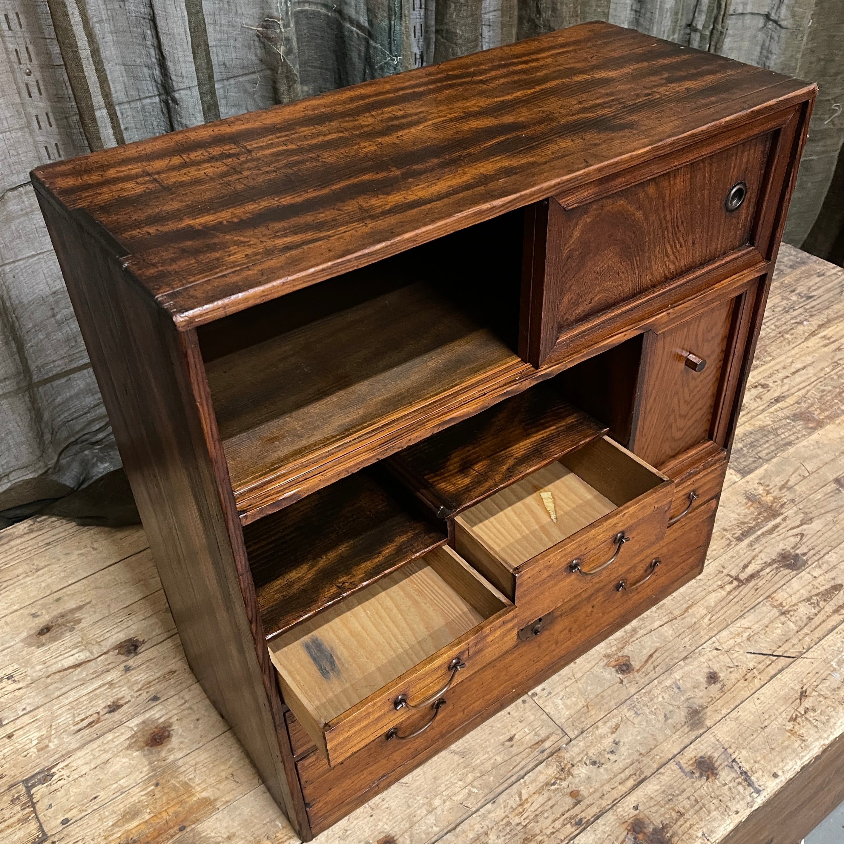 Cha Dansu, Japanese Tea Cabinet - Paulownia & Cedar | 1920's