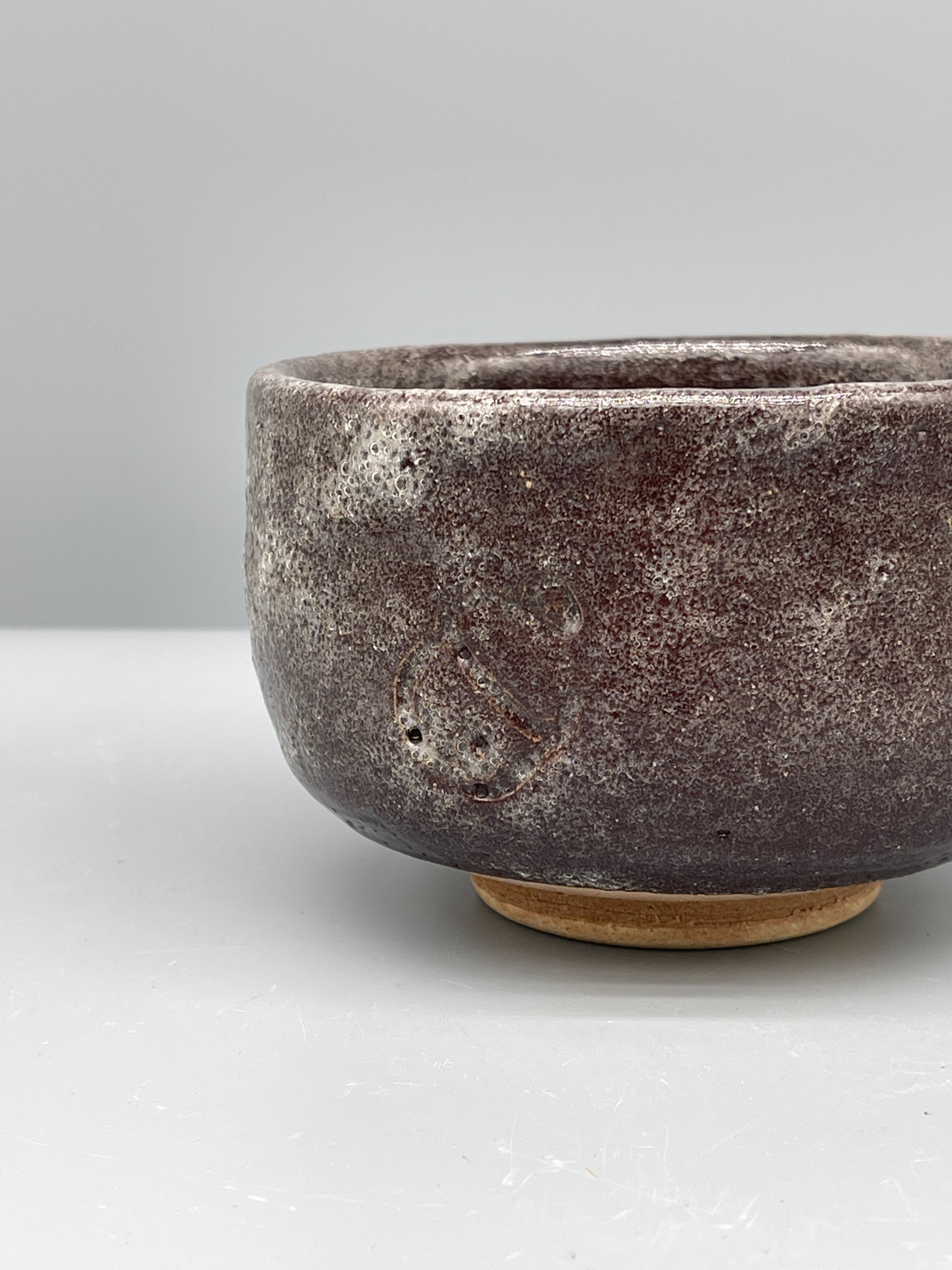 Vintage Japanese Dark Glaze Matcha Bowl, Chawan