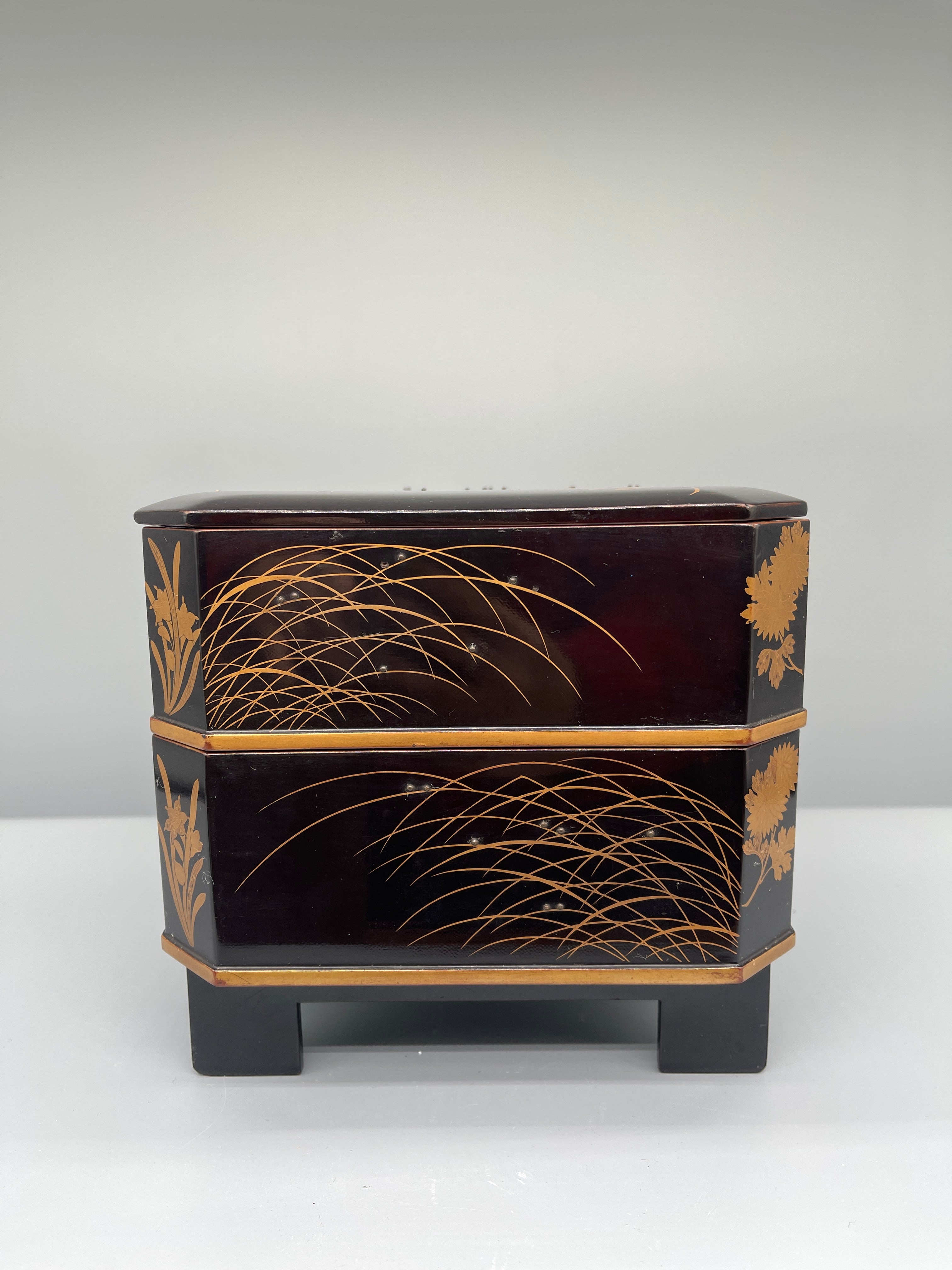 Antique Traditional Japanese Stacking Food Box - Jubako