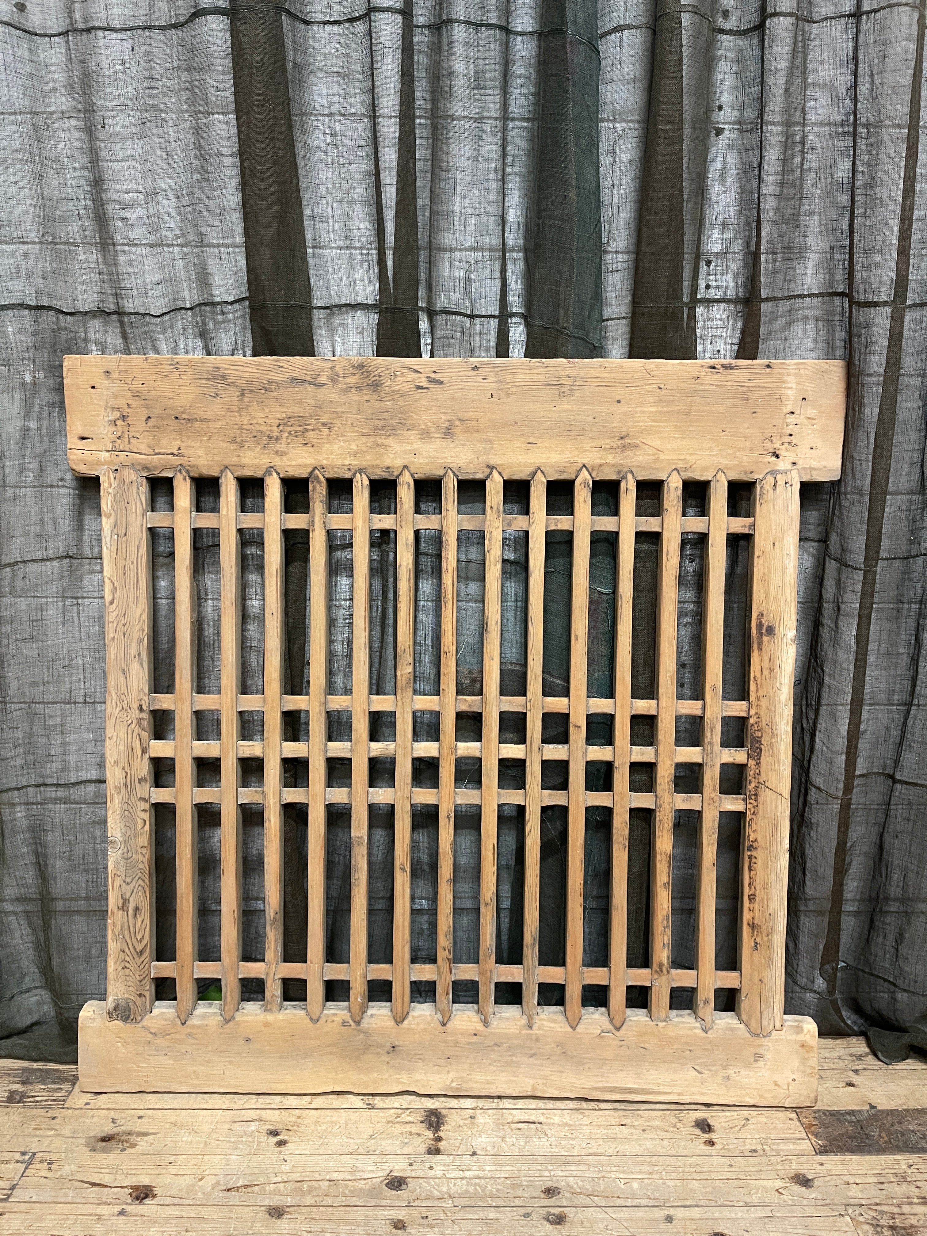 Antique Chinese Wooden Window Panel