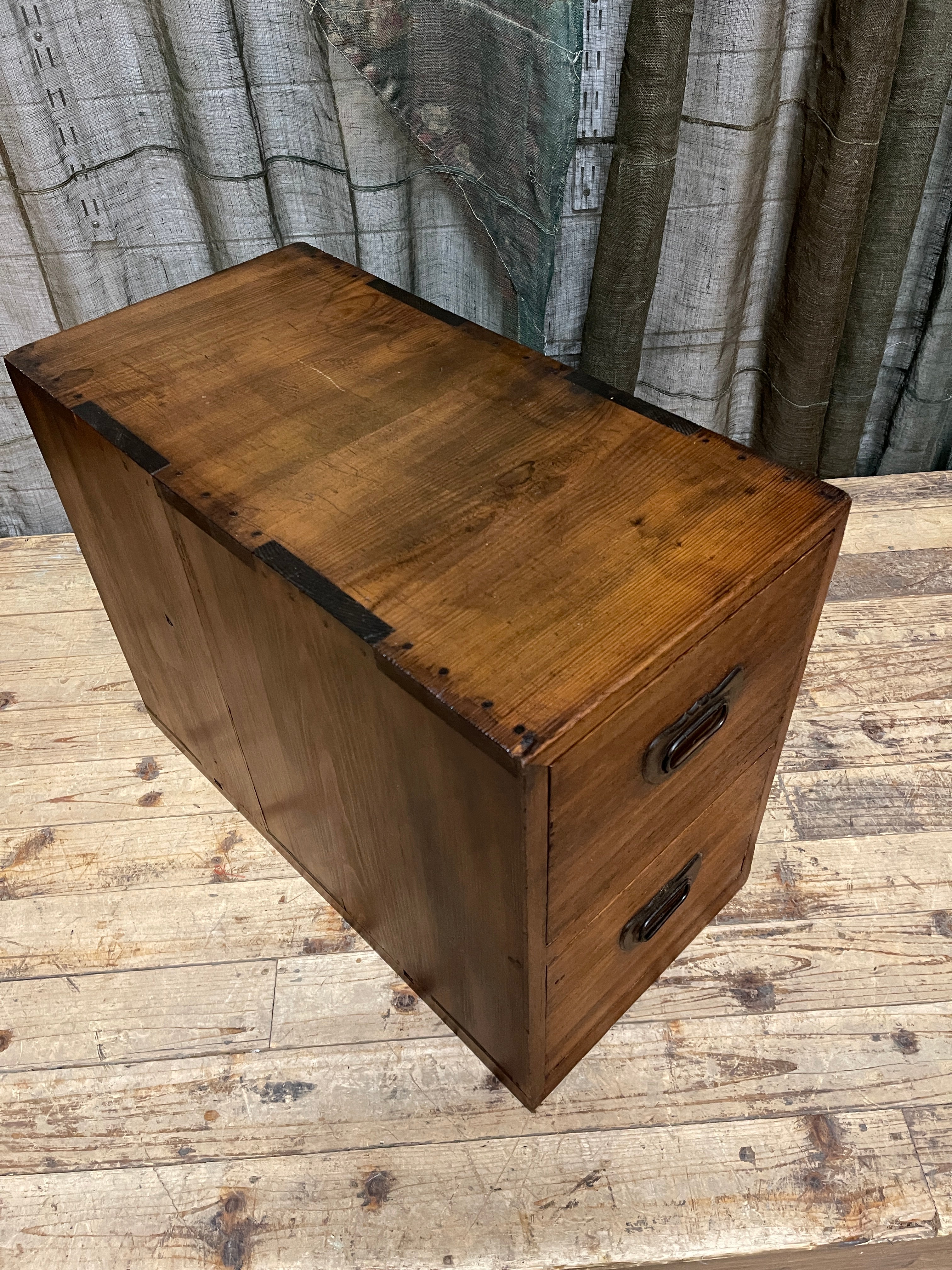 Japanese Small Chest - Cypress & Paulownia | Midcentury