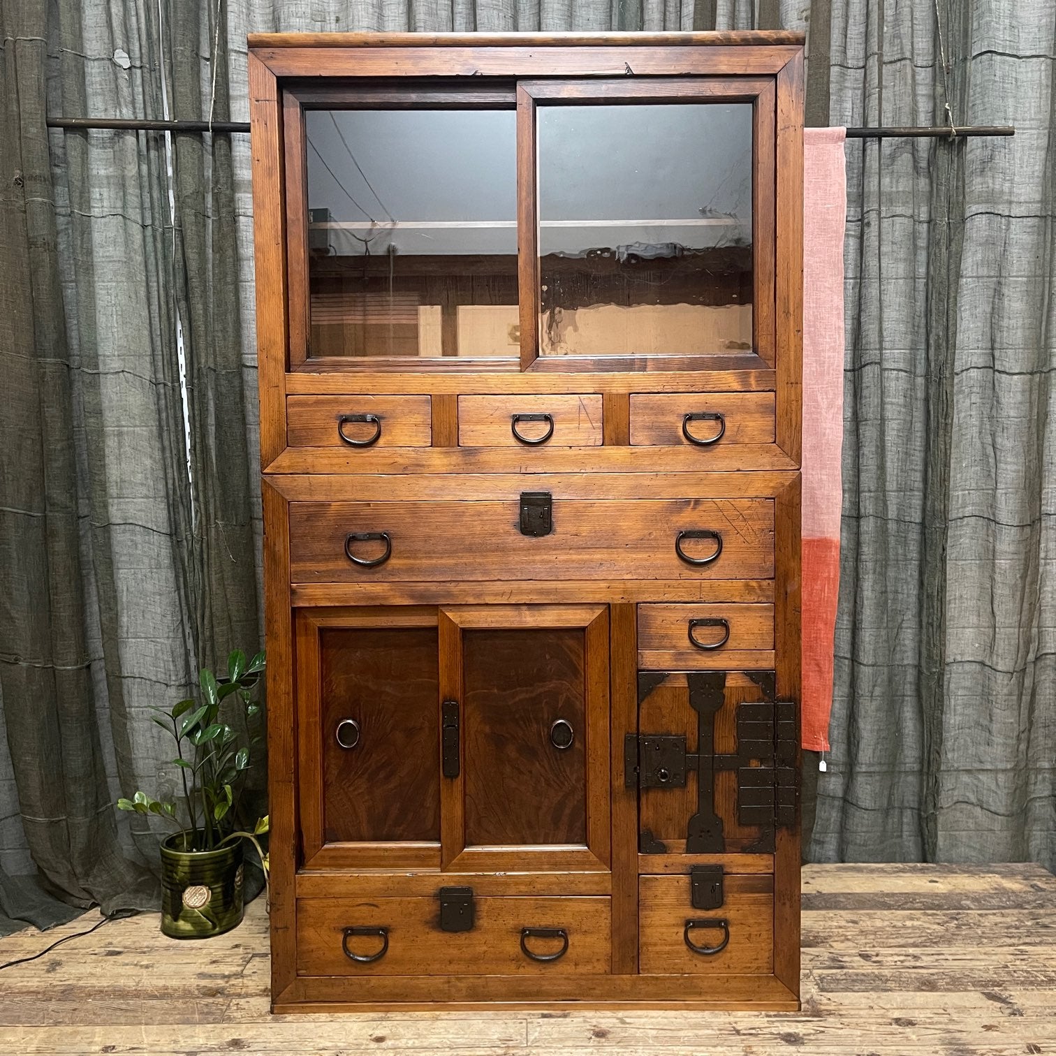 Japanese Shop Cabinet - Cedar & Cypress | Meiji, Late 1800's