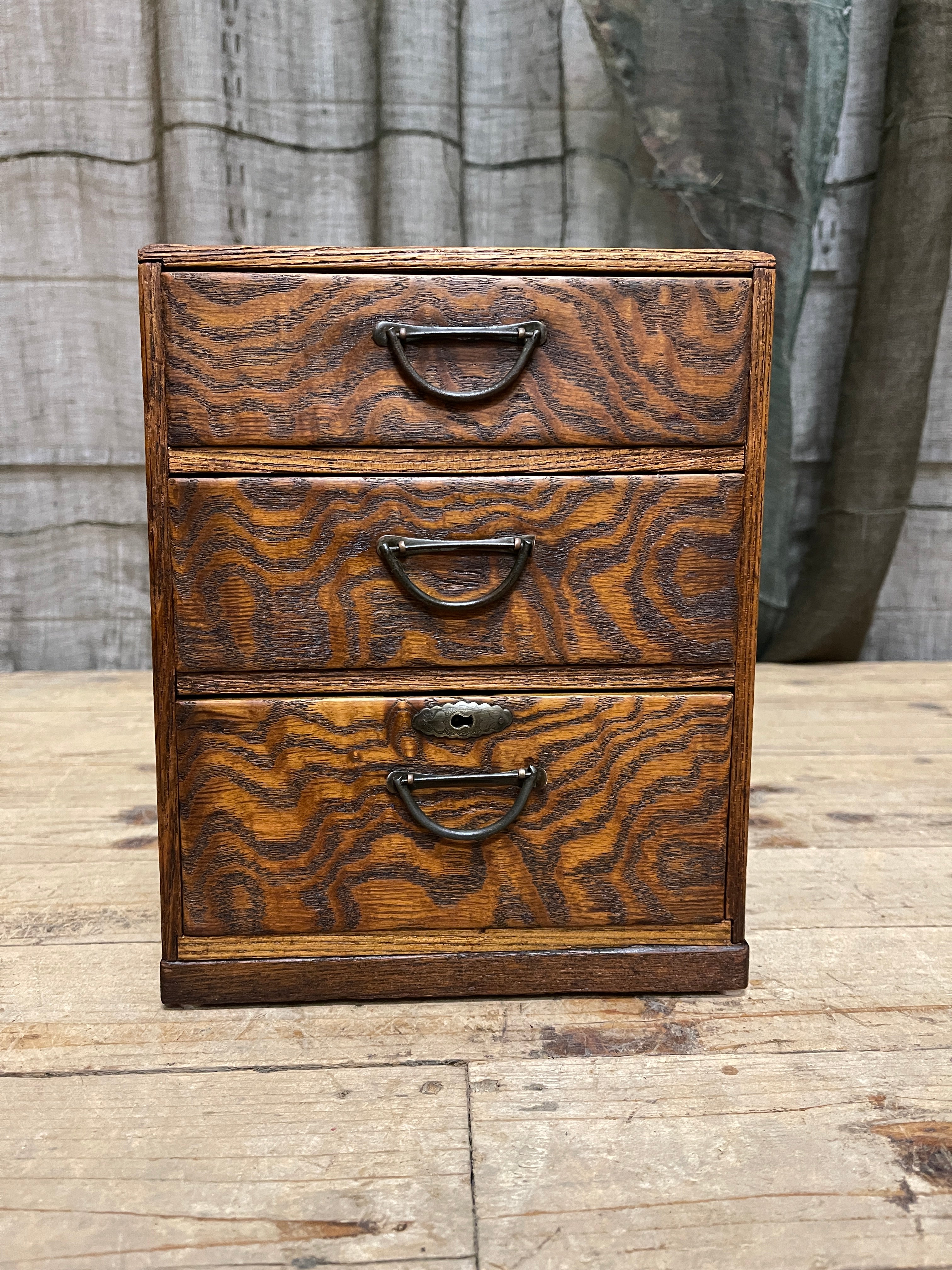 Japanese Three-Drawer Sewing Box - 1930's