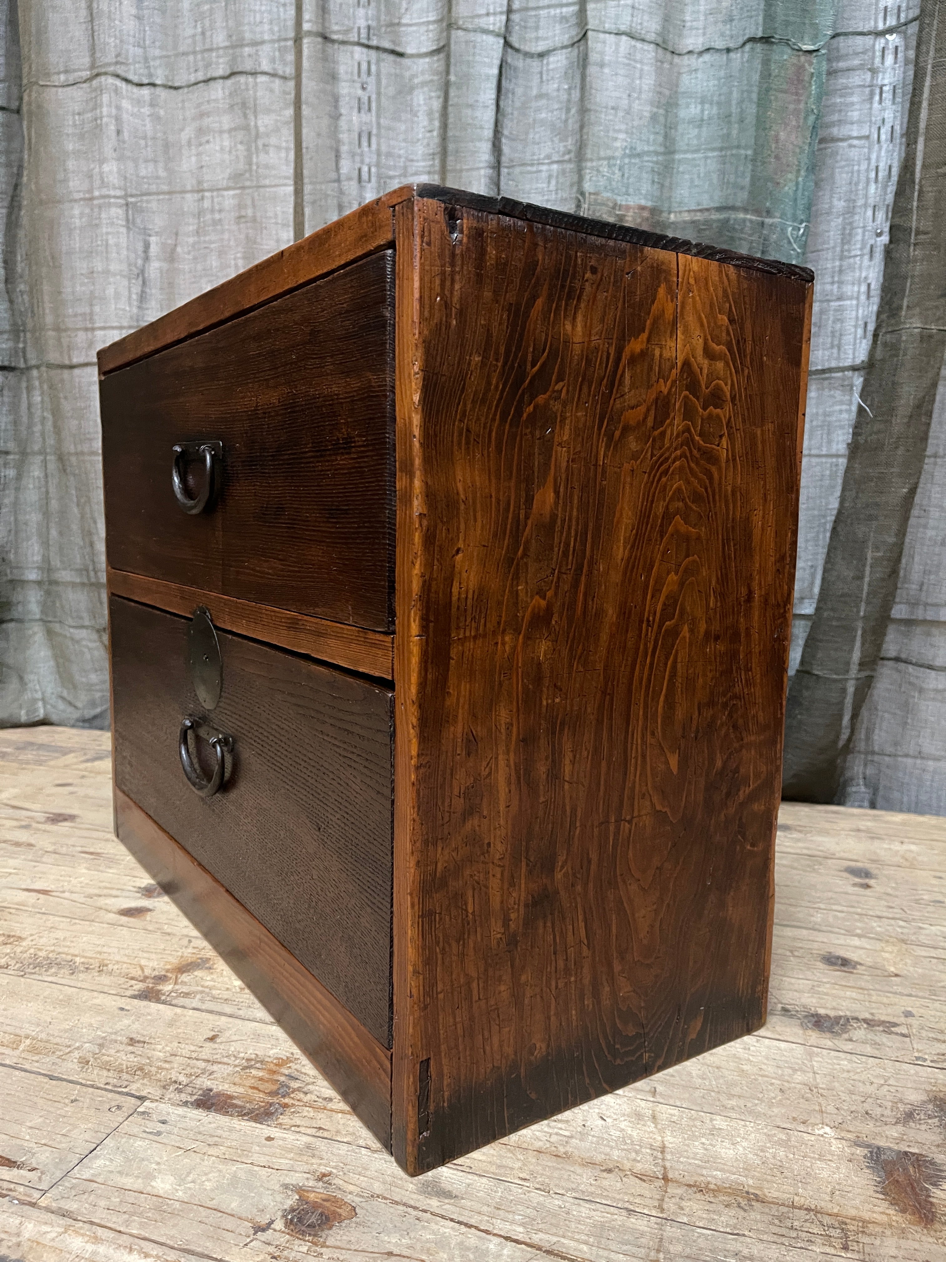 Japanese 2 Drawer Chest - Cedar & Elm | Meiji