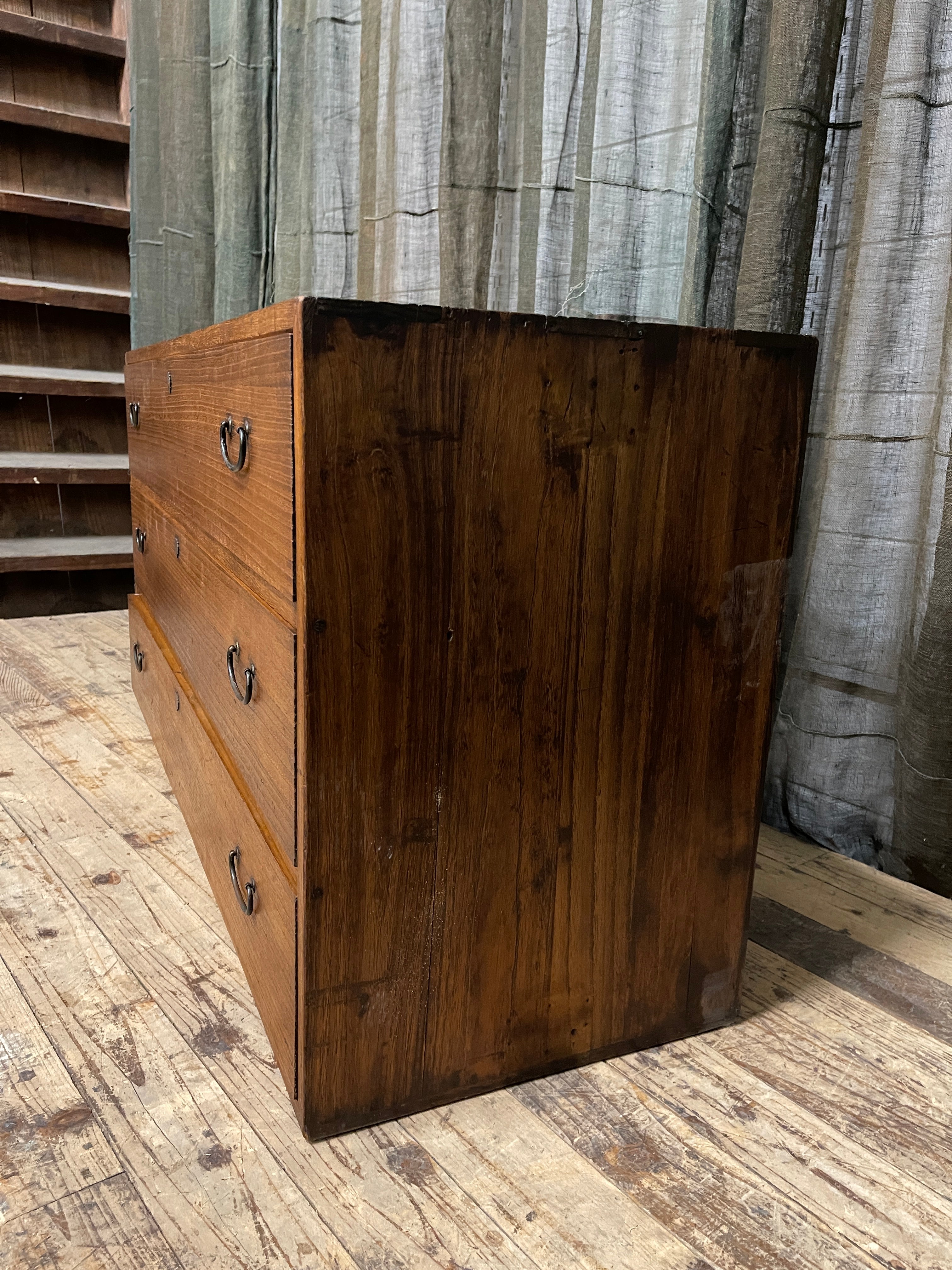 Japanese Low Chest Of Drawers - Paulownia | Showa