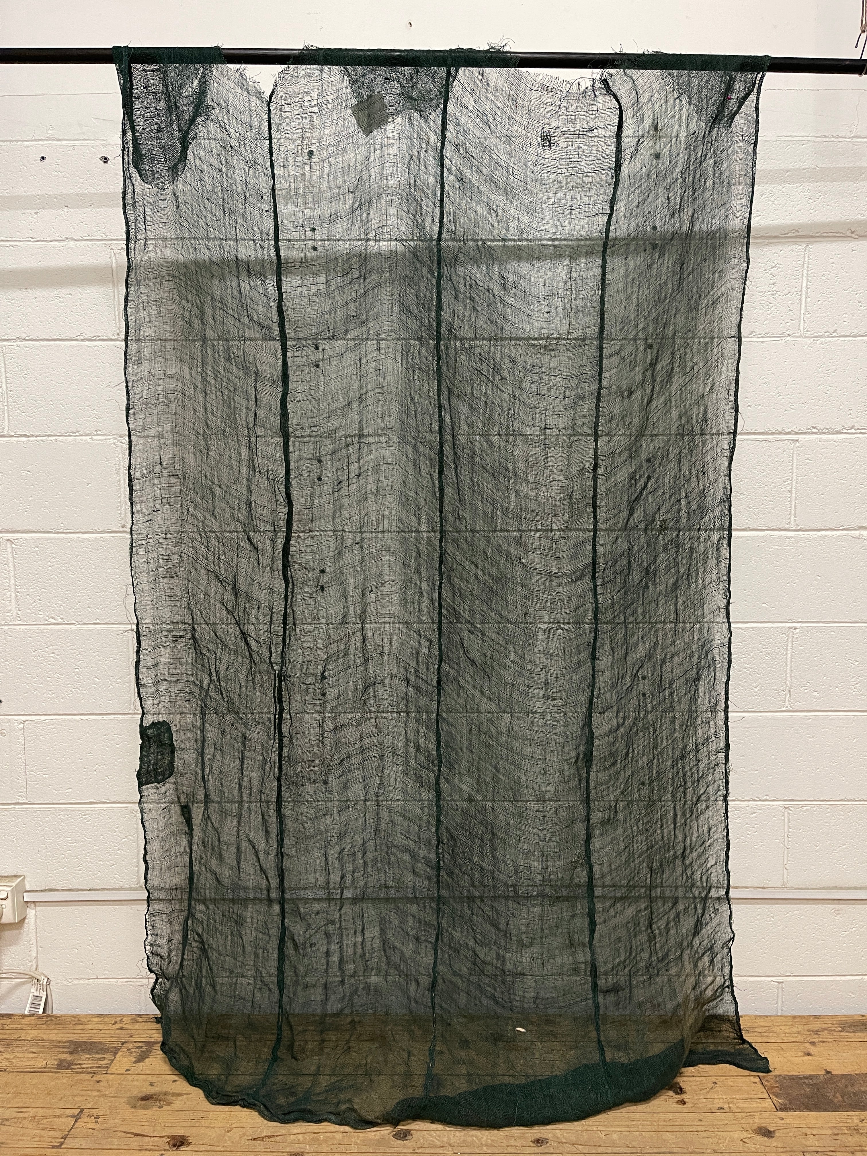 Vintage Japanese Hemp Mosquito Net Fabric - 4 panel