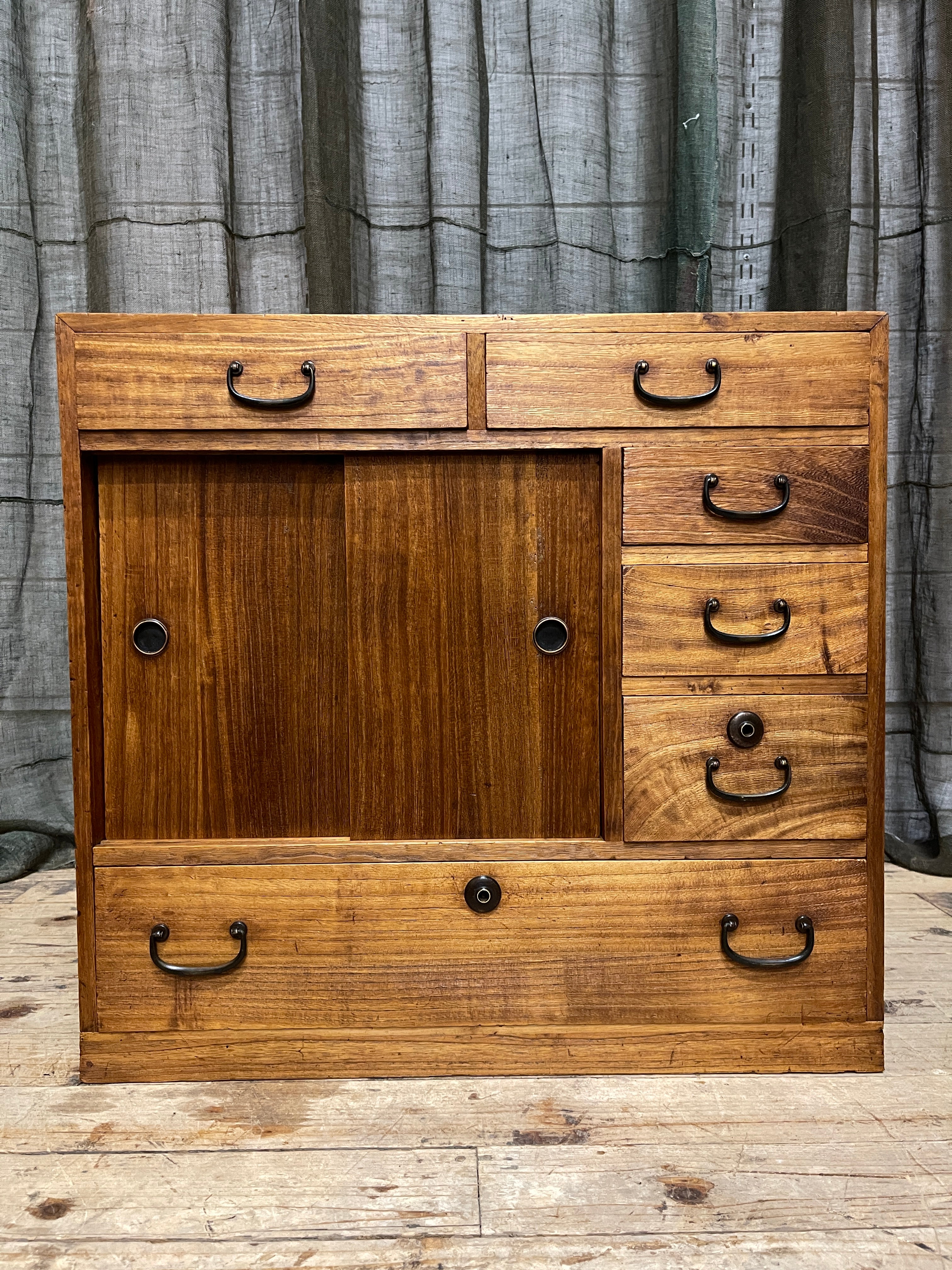 Ko Dansu, Japanese Side Cabinet - Paulownia | Showa