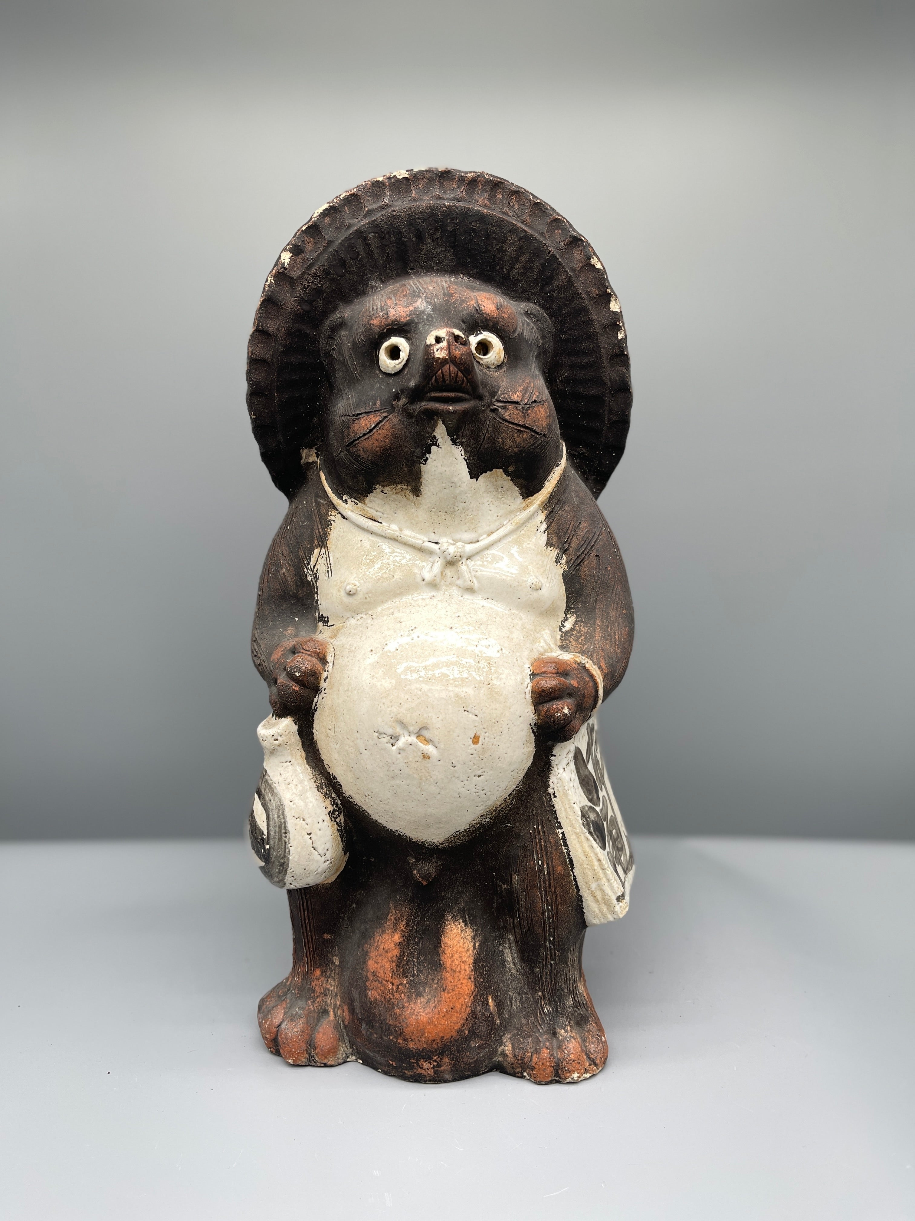 Vintage Tanuki Statue, Hand-Crafted