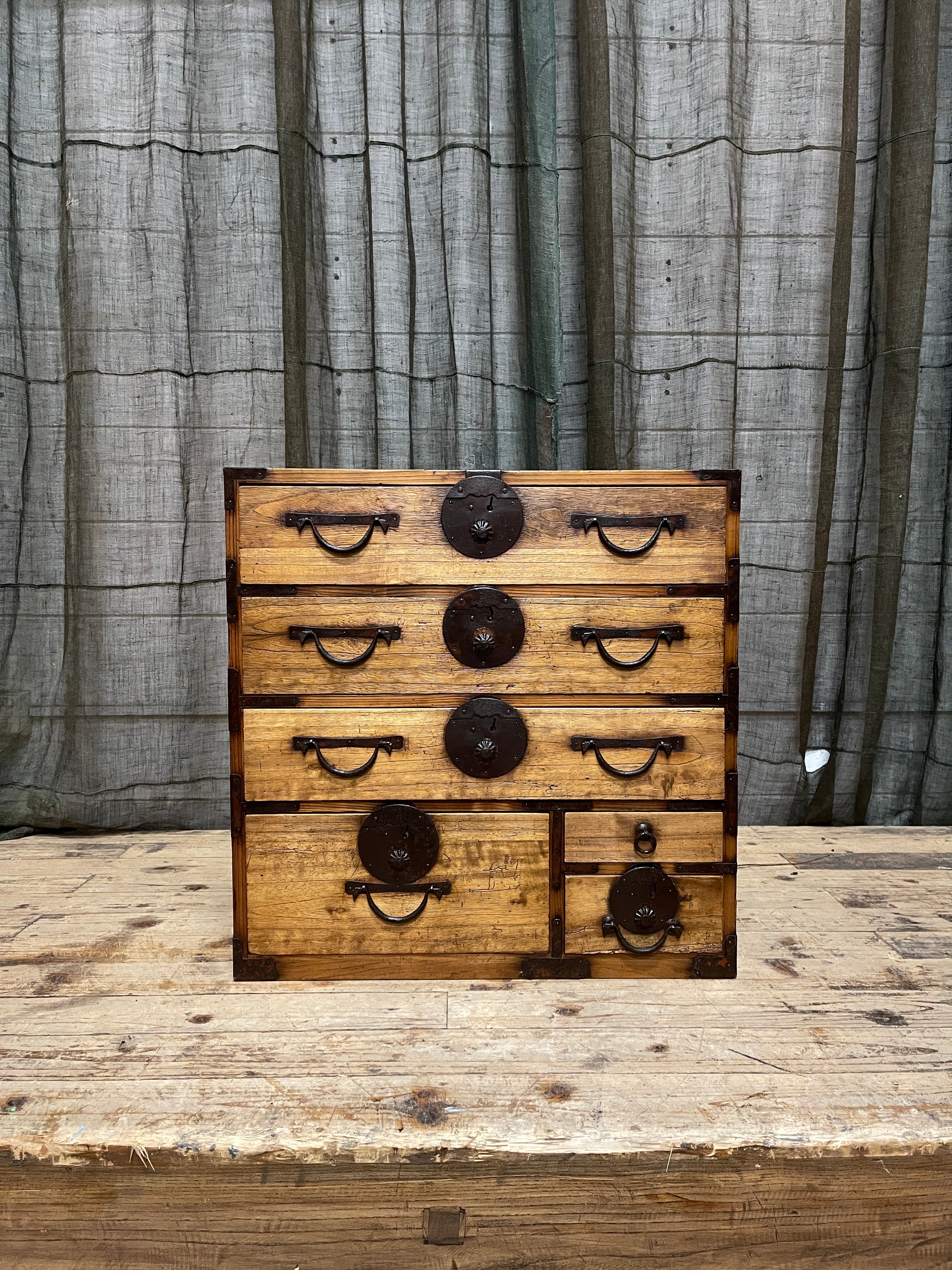 Ko Dansu, Japanese Side Cabinet - Paulownia | Meiji