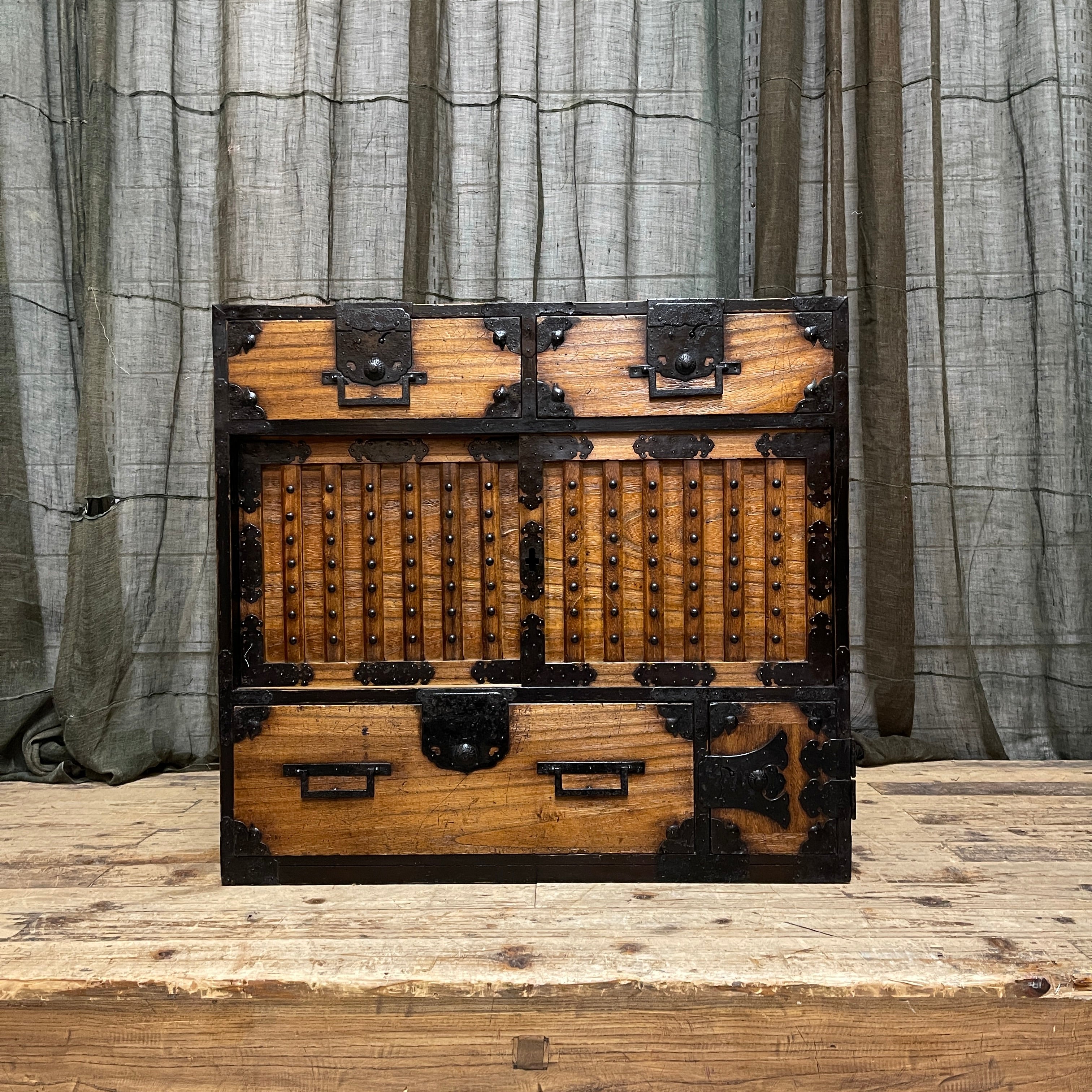 Japanese Choba Dansu, Merchant's Chest - Cypress & Paulownia | c.1850