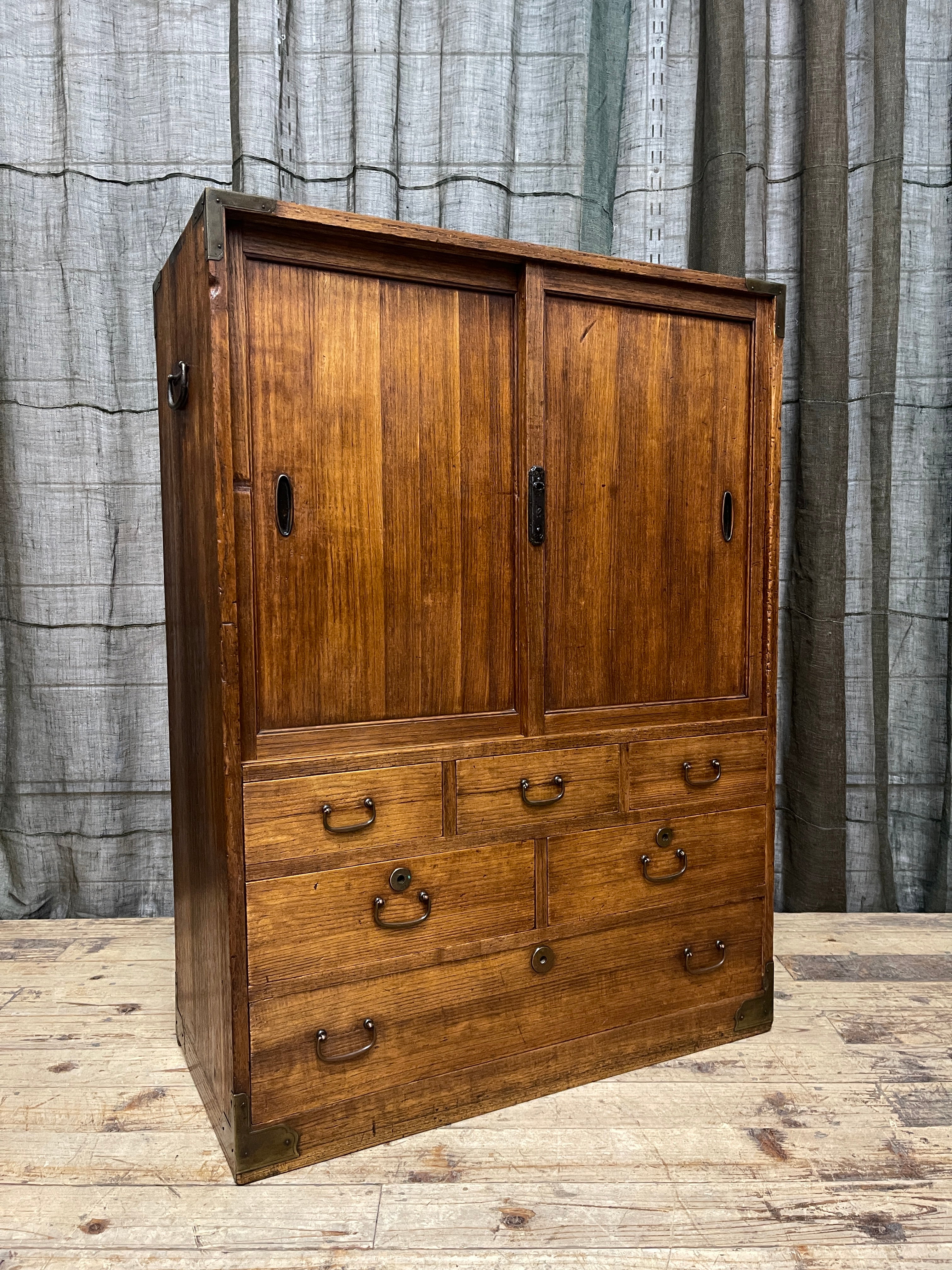 Japanese Choba Dansu, Merchant’s Storage Cabinet – Paulownia | Showa