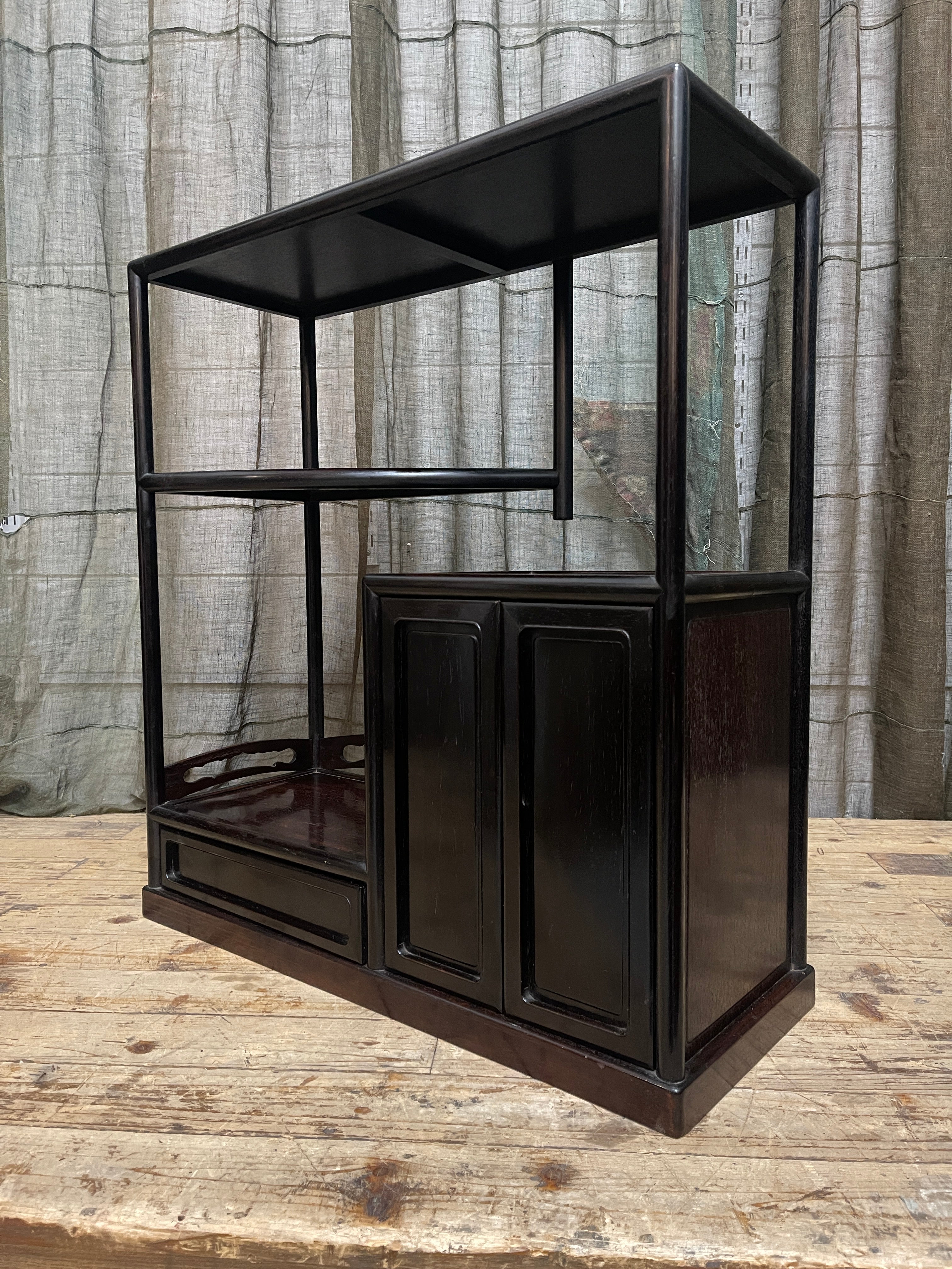 Cha Dana, Midcentury Japanese Tea Cabinet - Rosewood