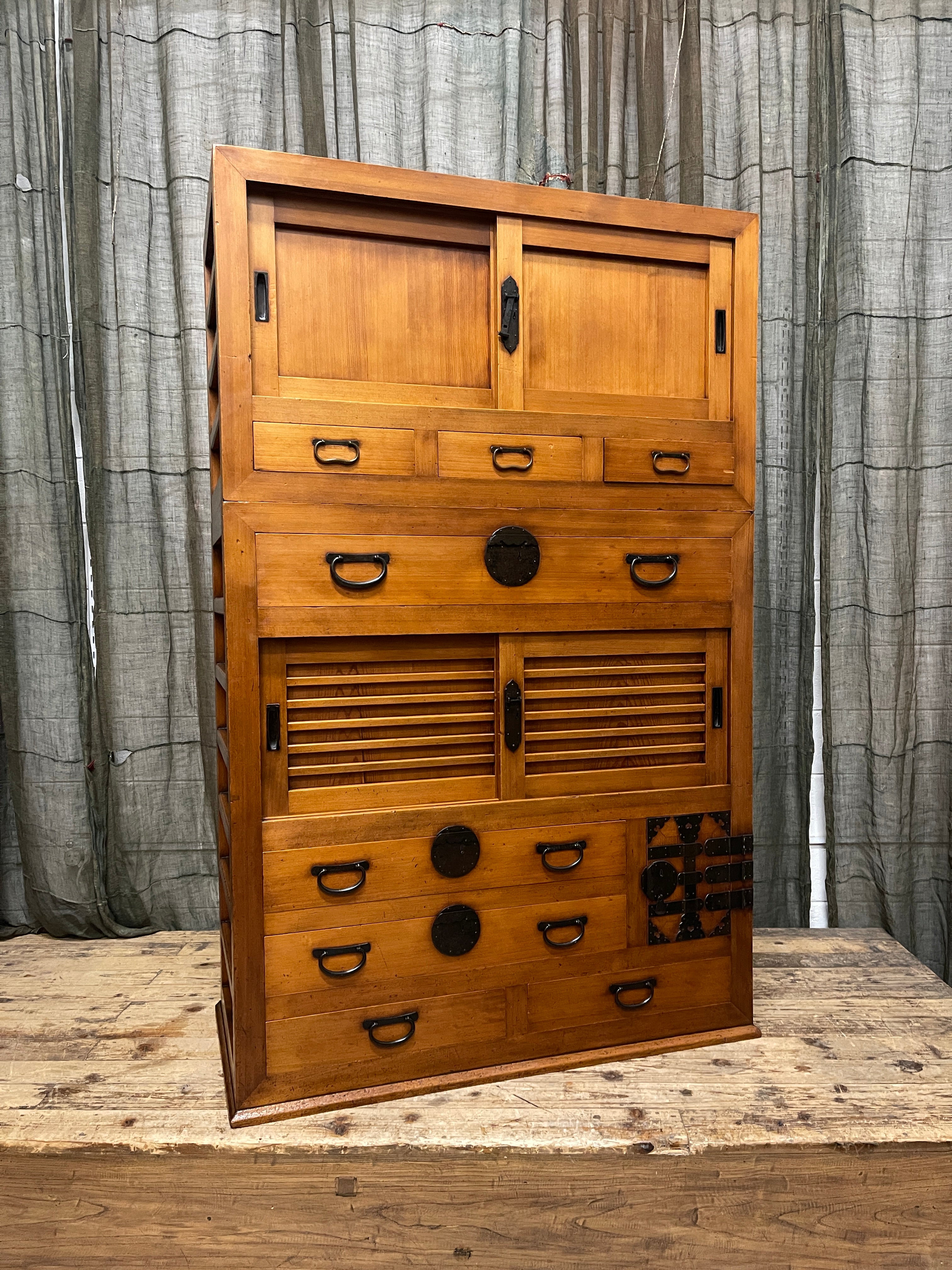 Japanese Choba Dansu, Merchant’s Chest – Cedar & Cypress | Taisho