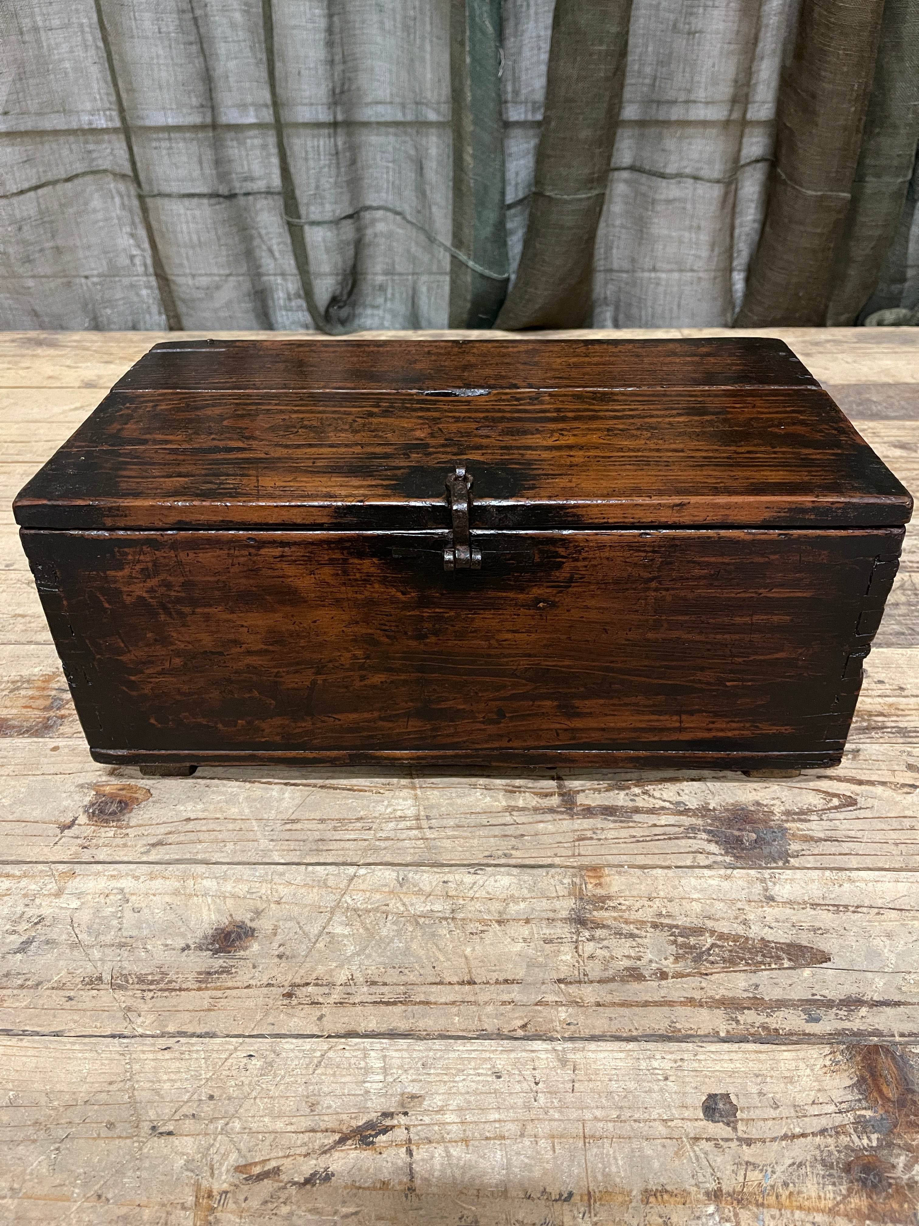 Japanese Zeni Bako, Coin Box - Cypress