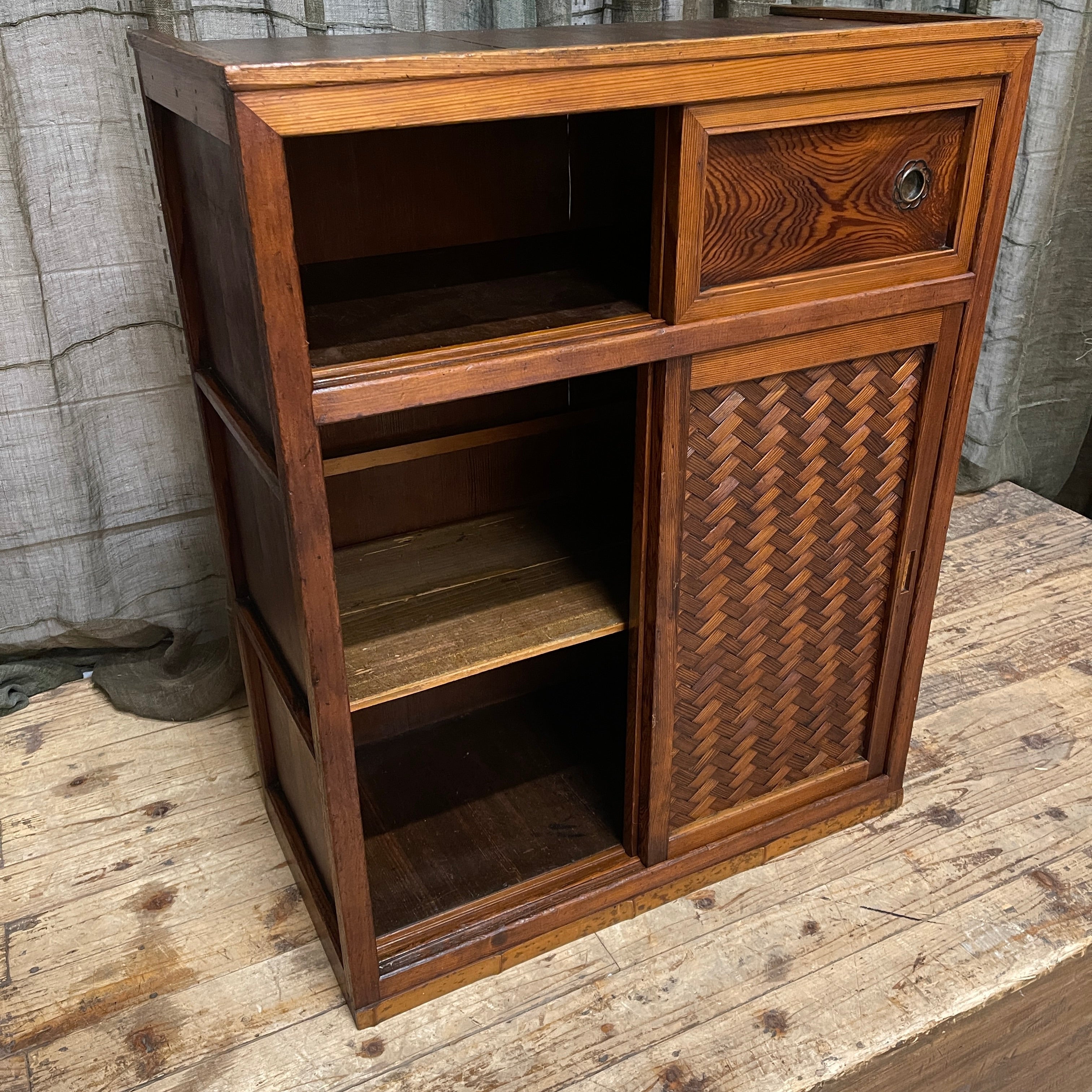Cha Dansu, Japanese Tea Cabinet - Cedar | Taisho