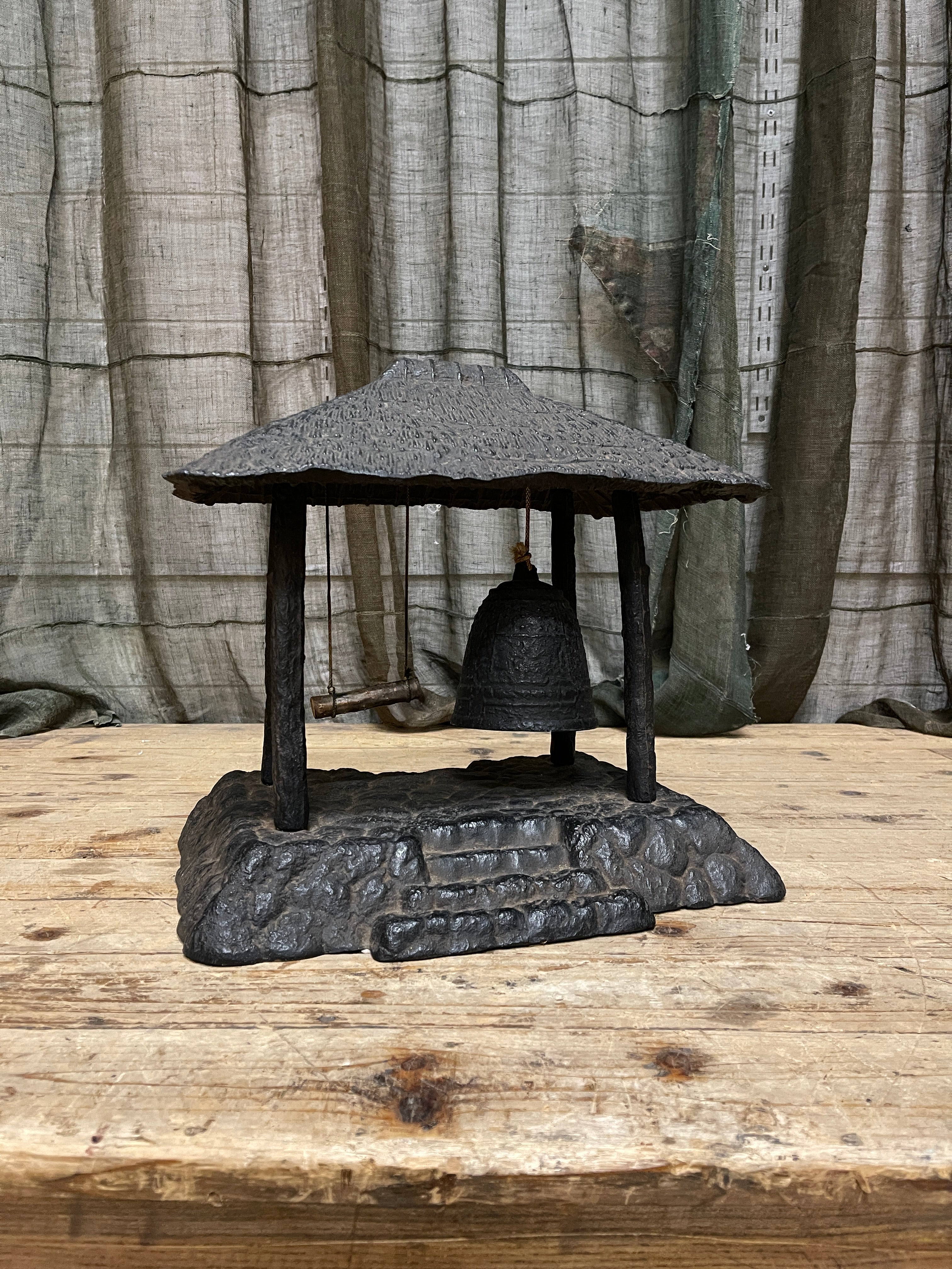 Japanese Iron Model Of A Temple Bell | 1950's