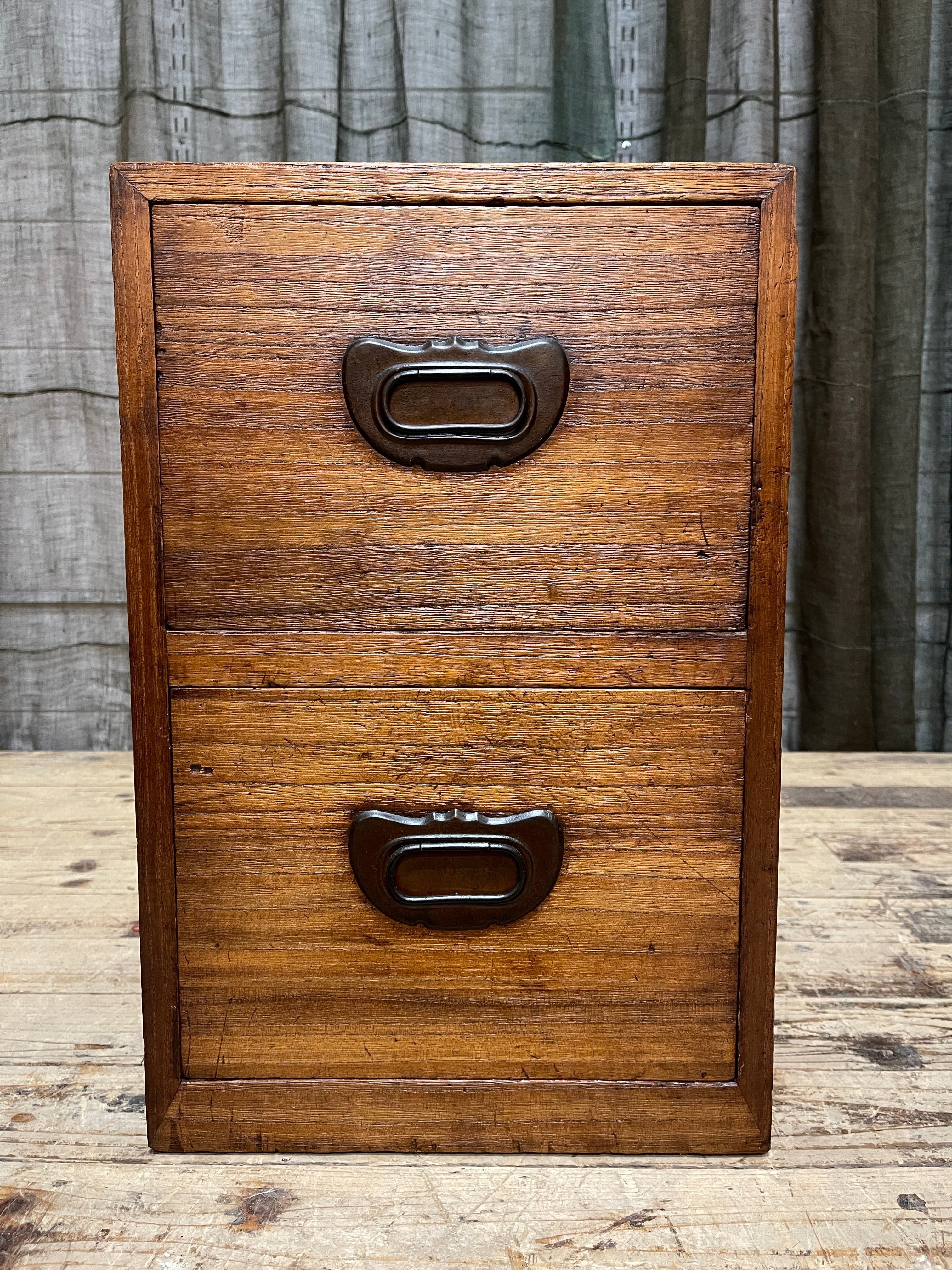 Japanese Small Chest - Cypress & Paulownia | Midcentury