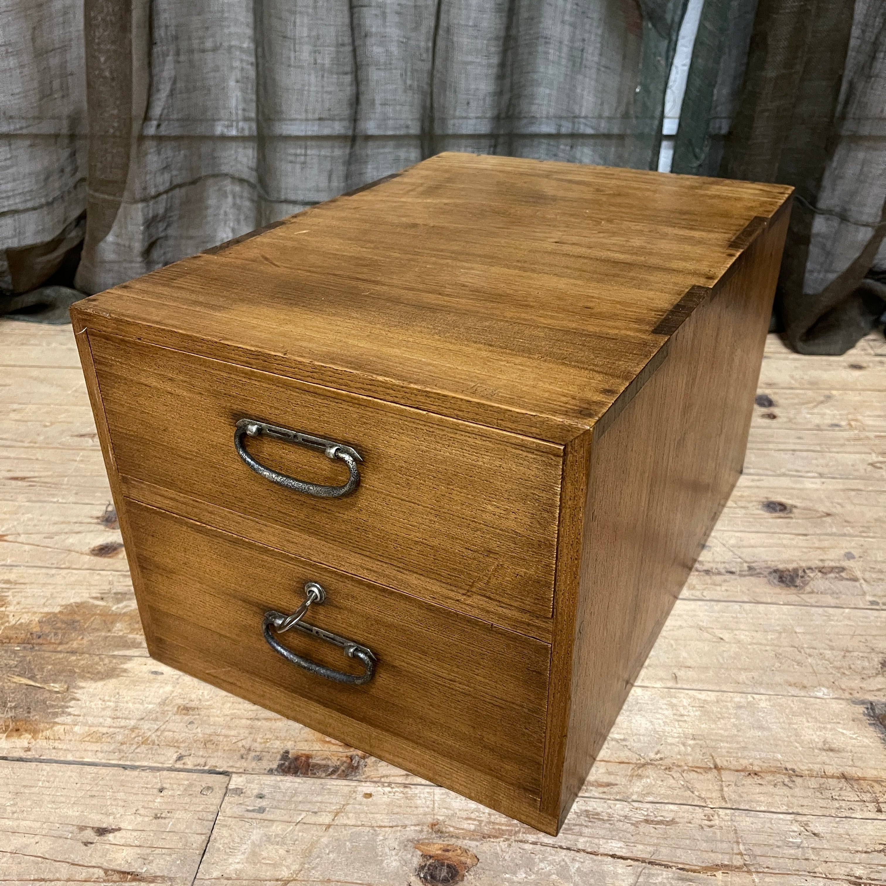 Japanese 2 Drawer Document Box - Paulownia | Midcentury