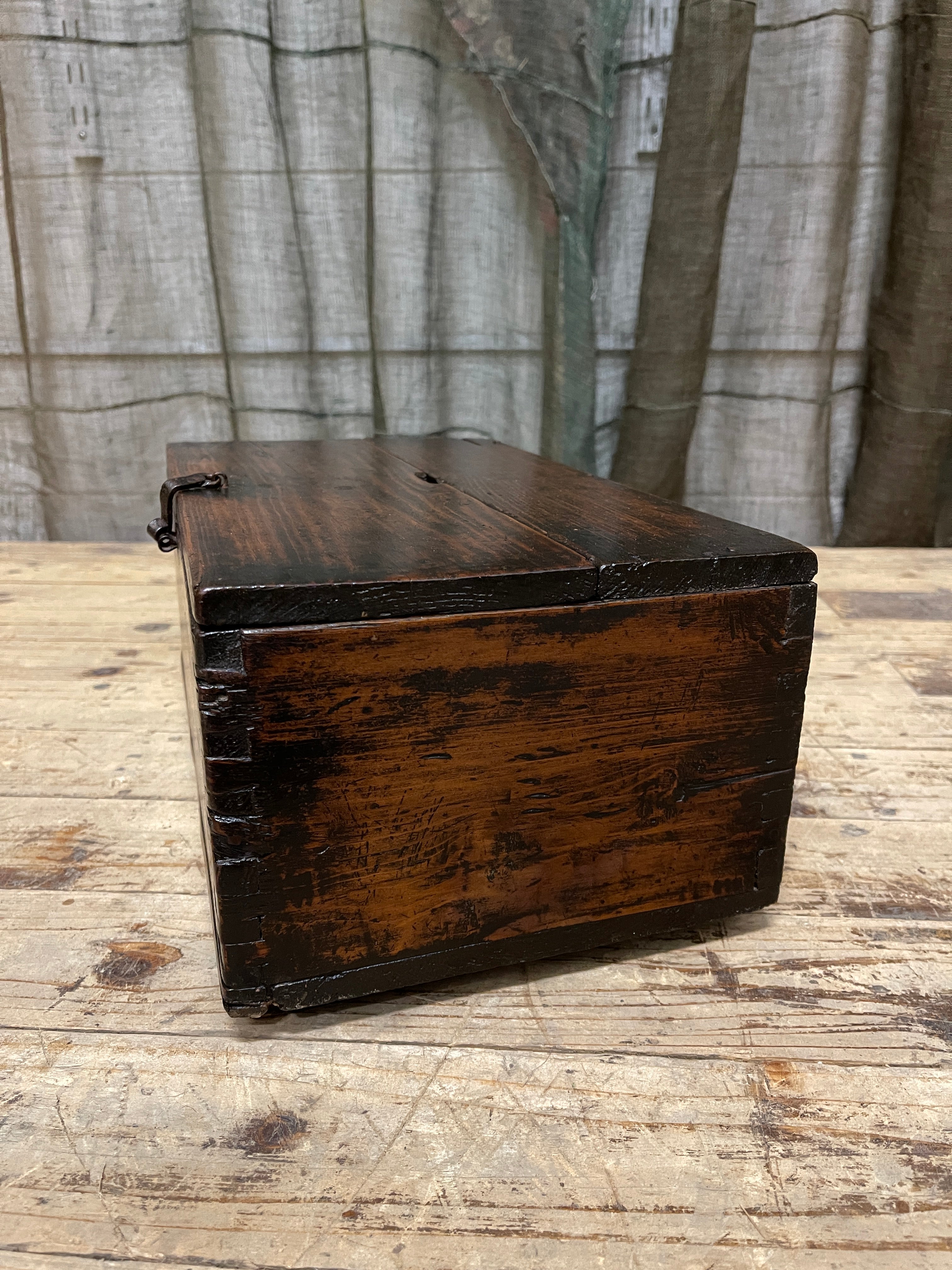 Japanese Zeni Bako, Coin Box - Cypress