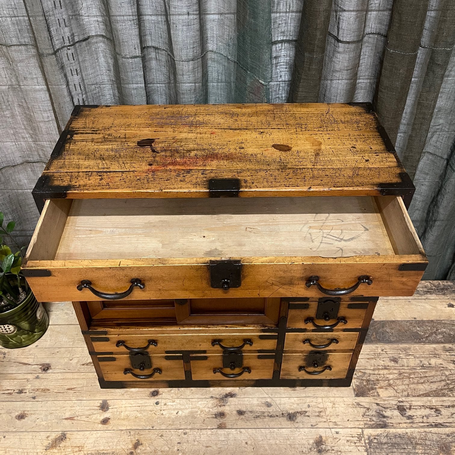 Japanese Choba Dansu, Merchant’s Chest – Cedar & Cypress | Meiji c.1890