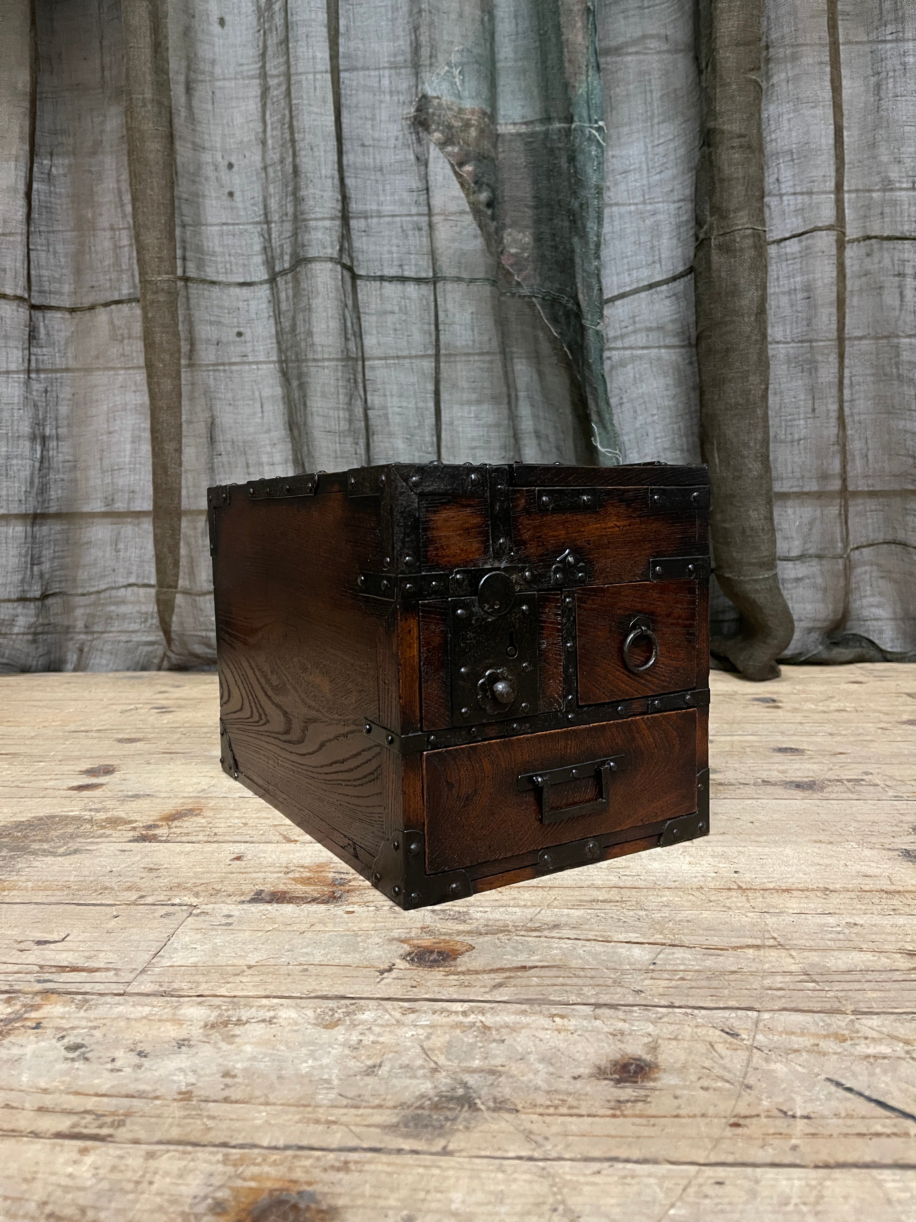 Suzuri Bako, Japanese Calligraphy Box - Elm | Edo