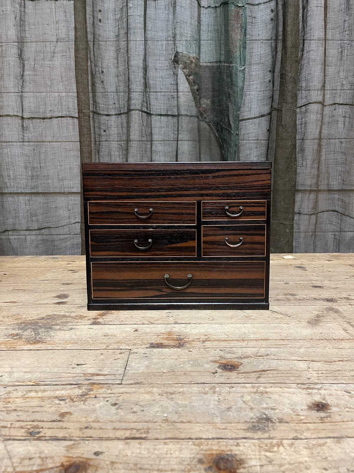 Vintage Japanese Sewing Box, Hari Bako | Midcentury