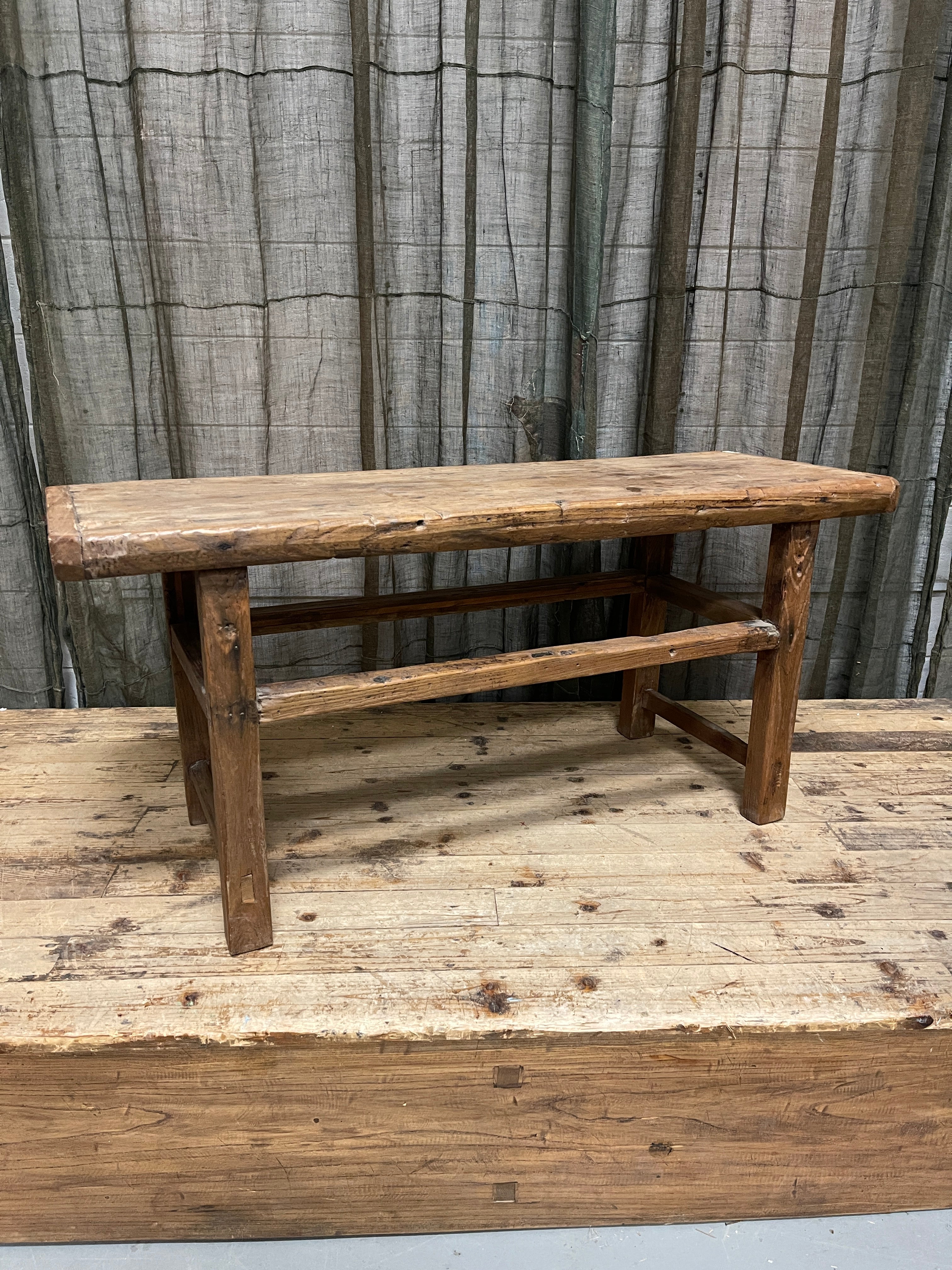 Vintage Chinese Bench, Recycle Elm