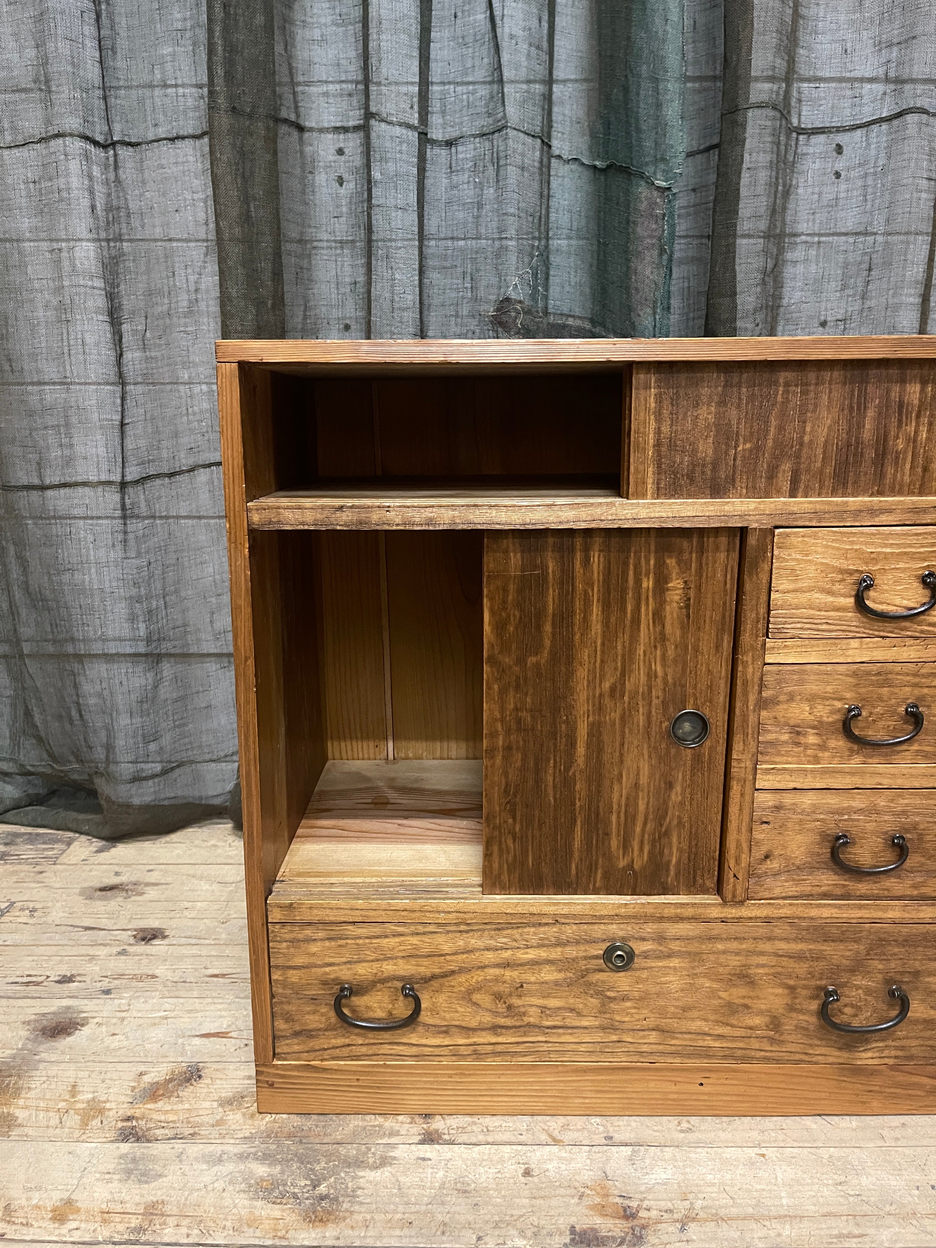 Japanese Side Cabinet - Kiri & Sugi | Midcentury