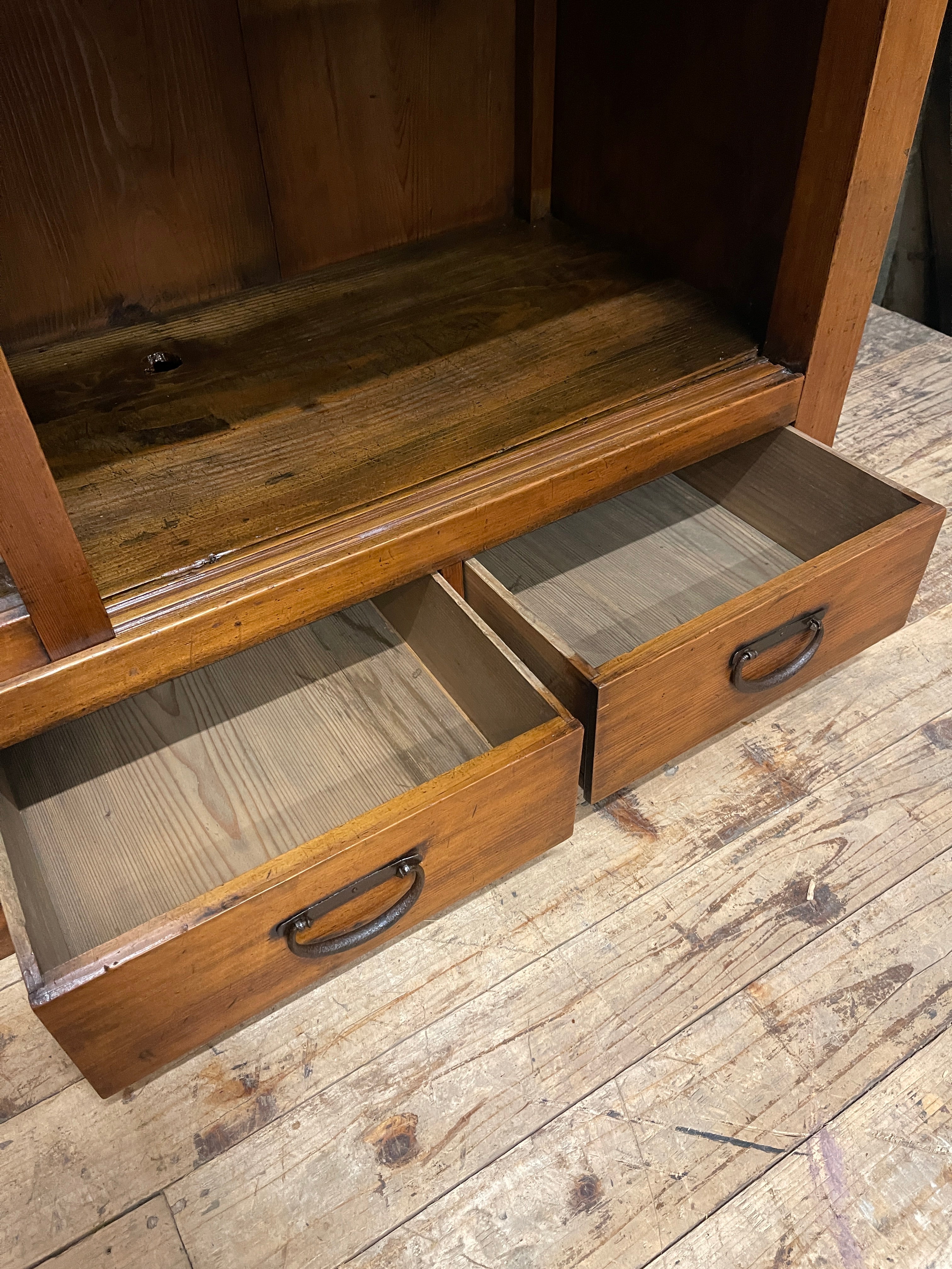 Japanese Shop Display Cabinet - Cypress & Cedar | Meiji