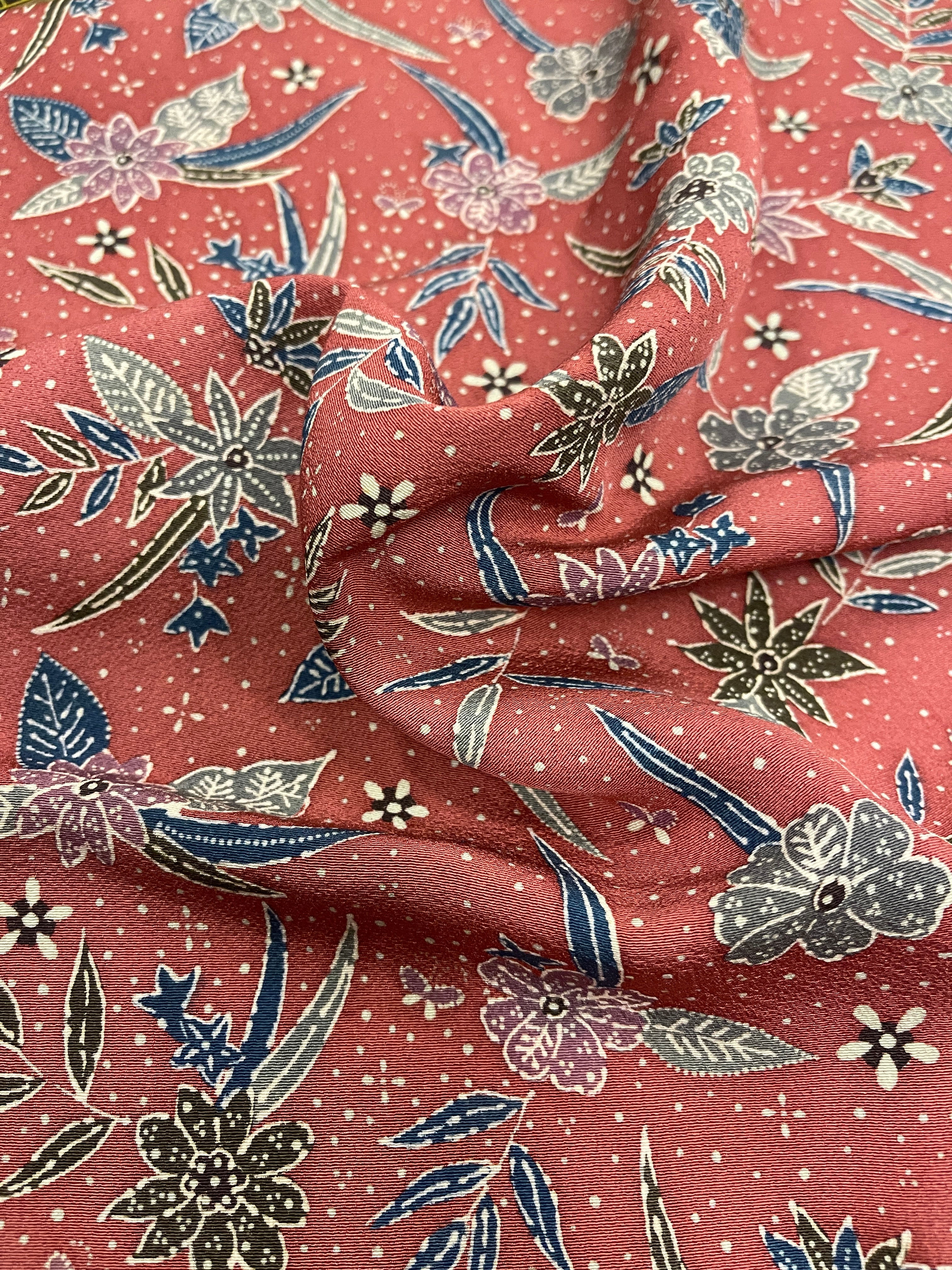 Japanese Silk with Floral Design