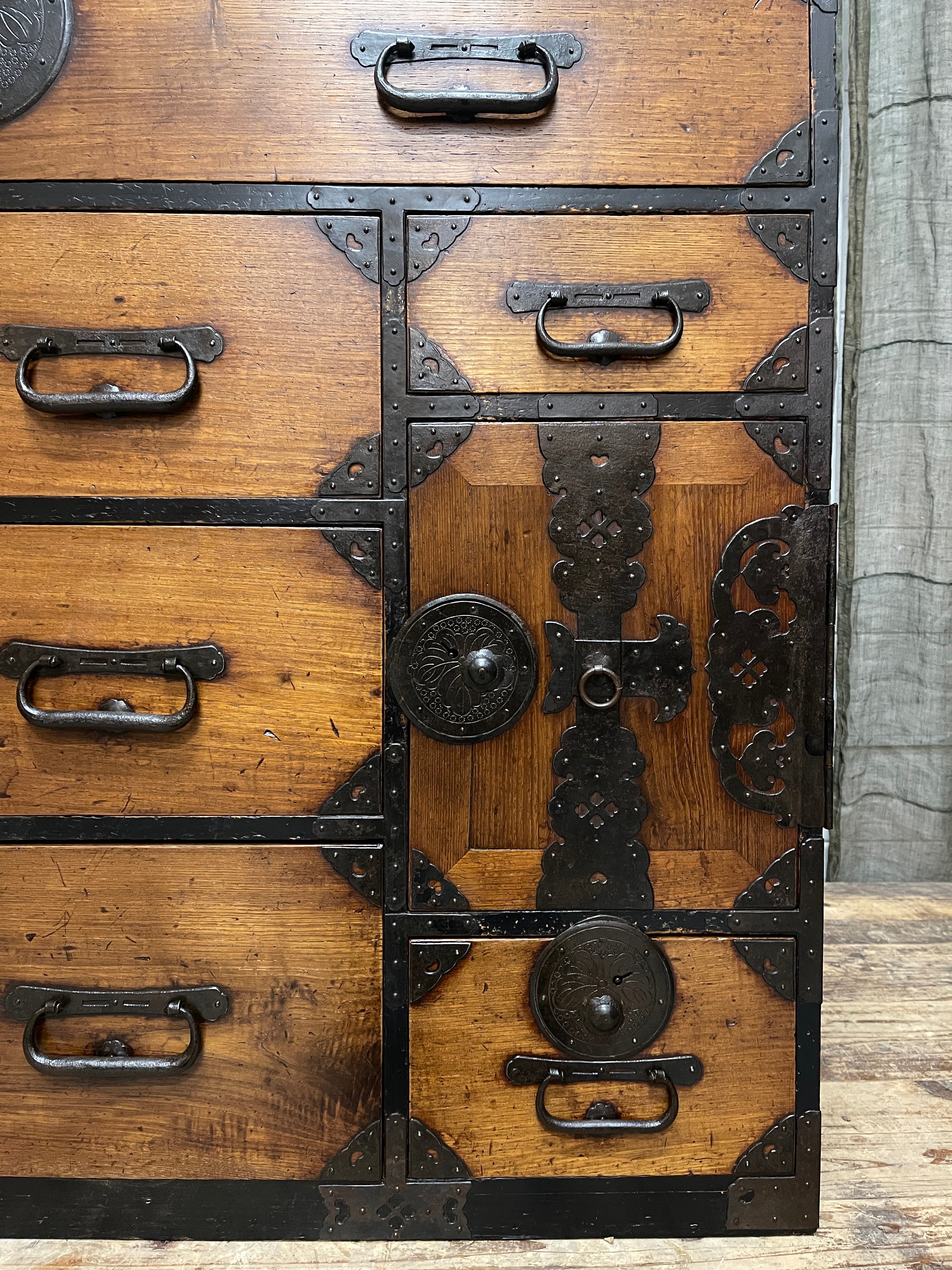 Japanese Kimono Chest of Drawers - Cypress & Chestnut | Meiji