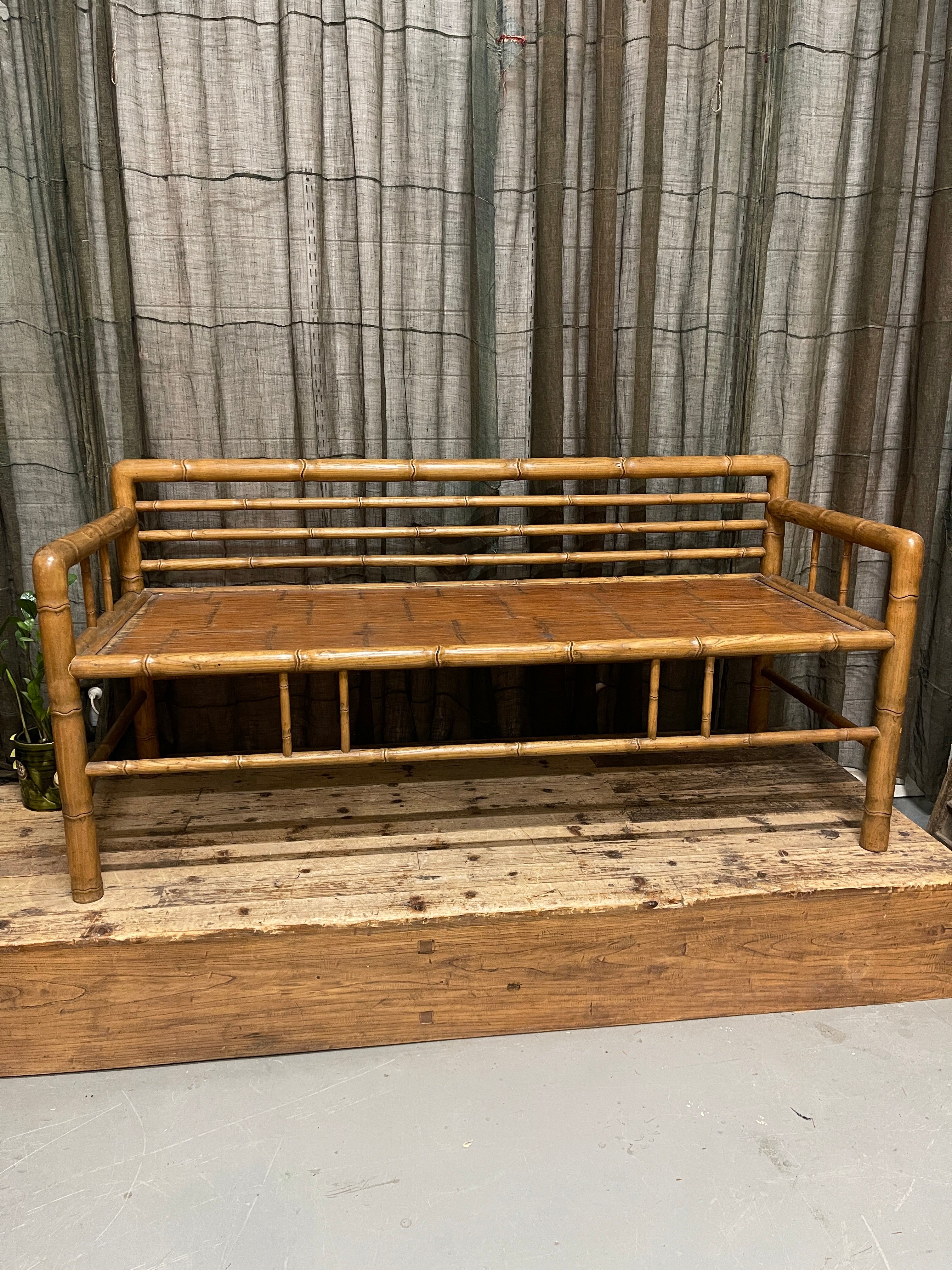 Chinese Bamboo & Elm Daybed